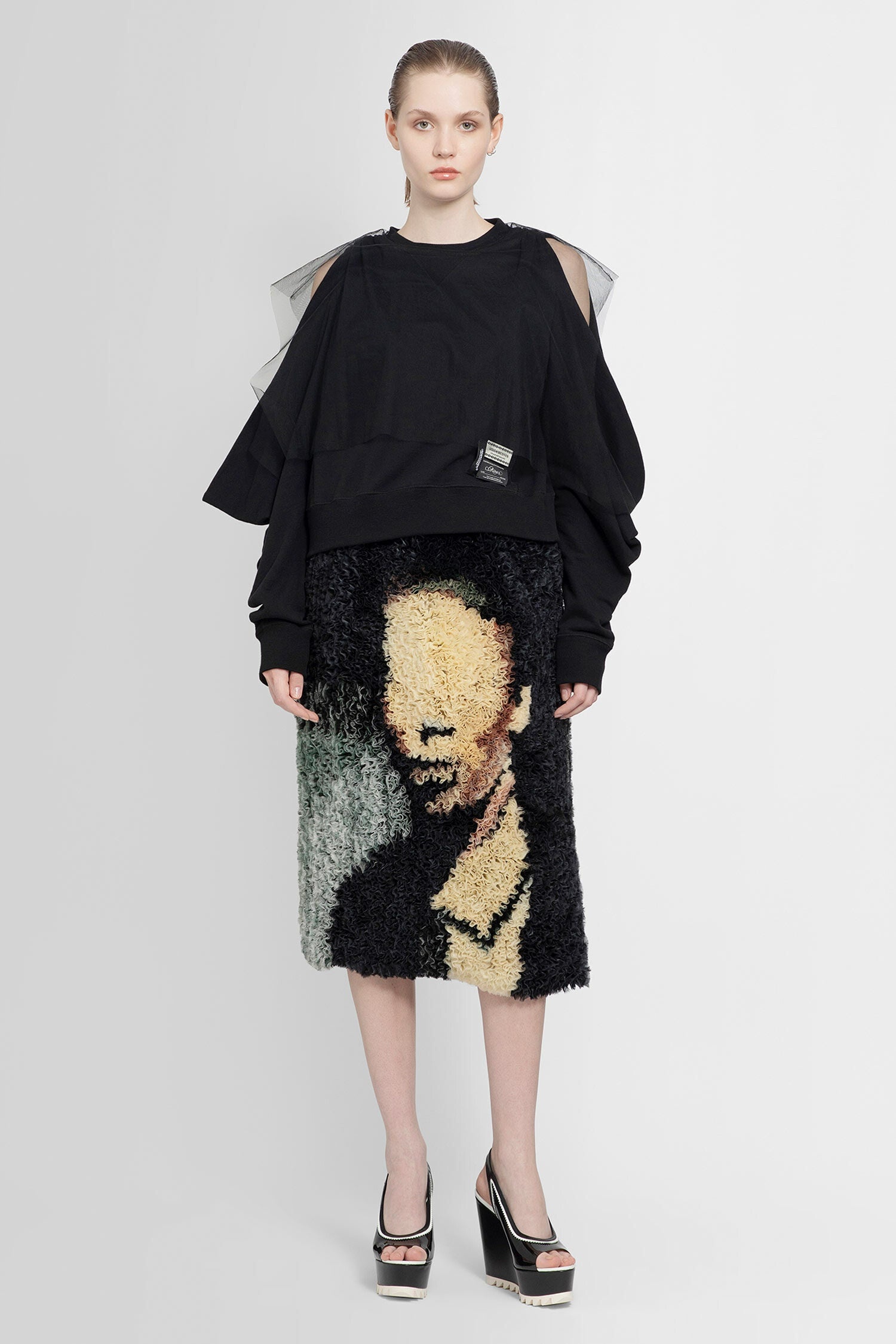 UNDERCOVER UNDERCOVER WOMAN BLACK SWEATSHIRTS | antonioli | REVERSIBLE