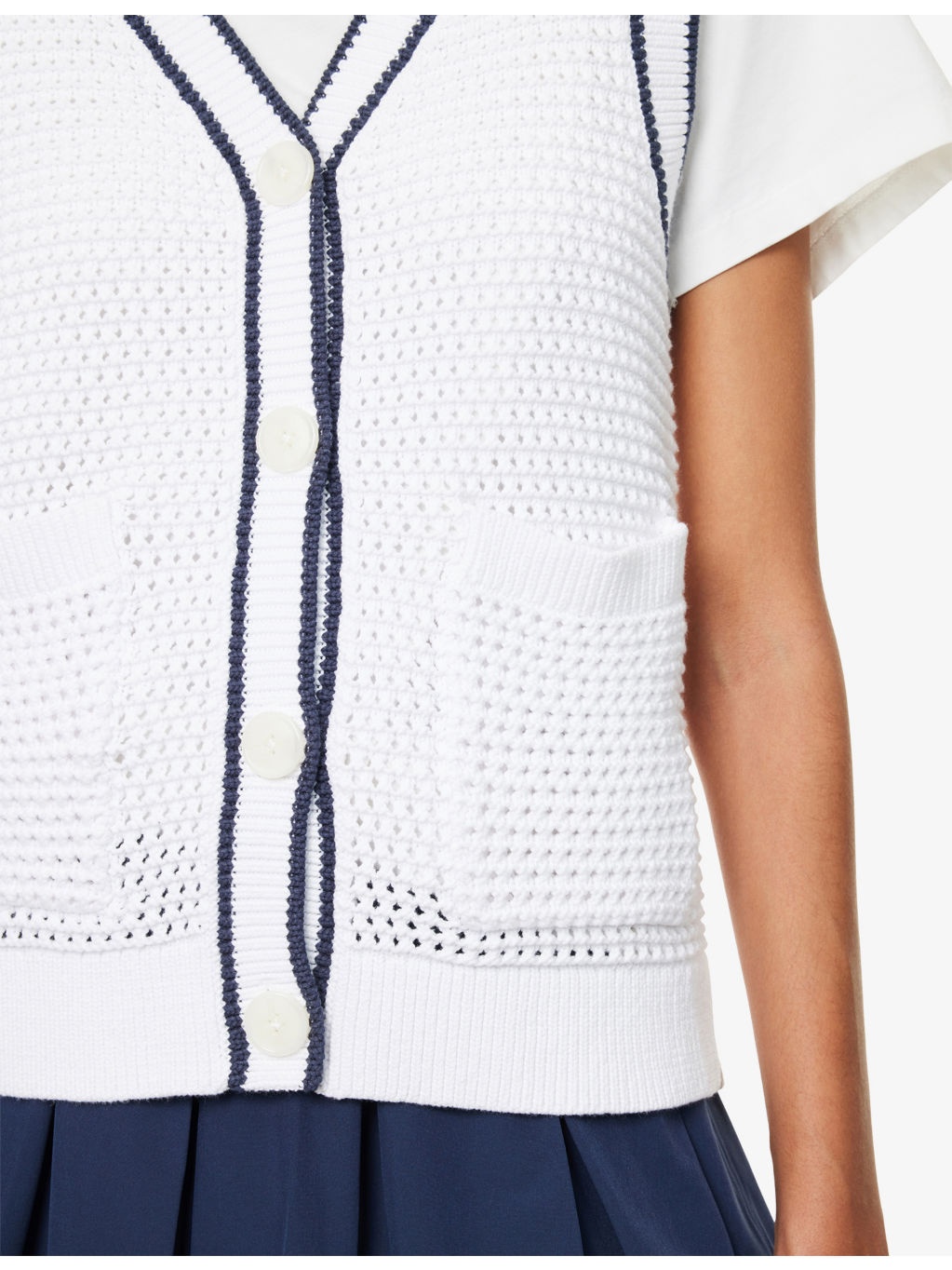 Leilani V-Neck Knitted Vest - 5