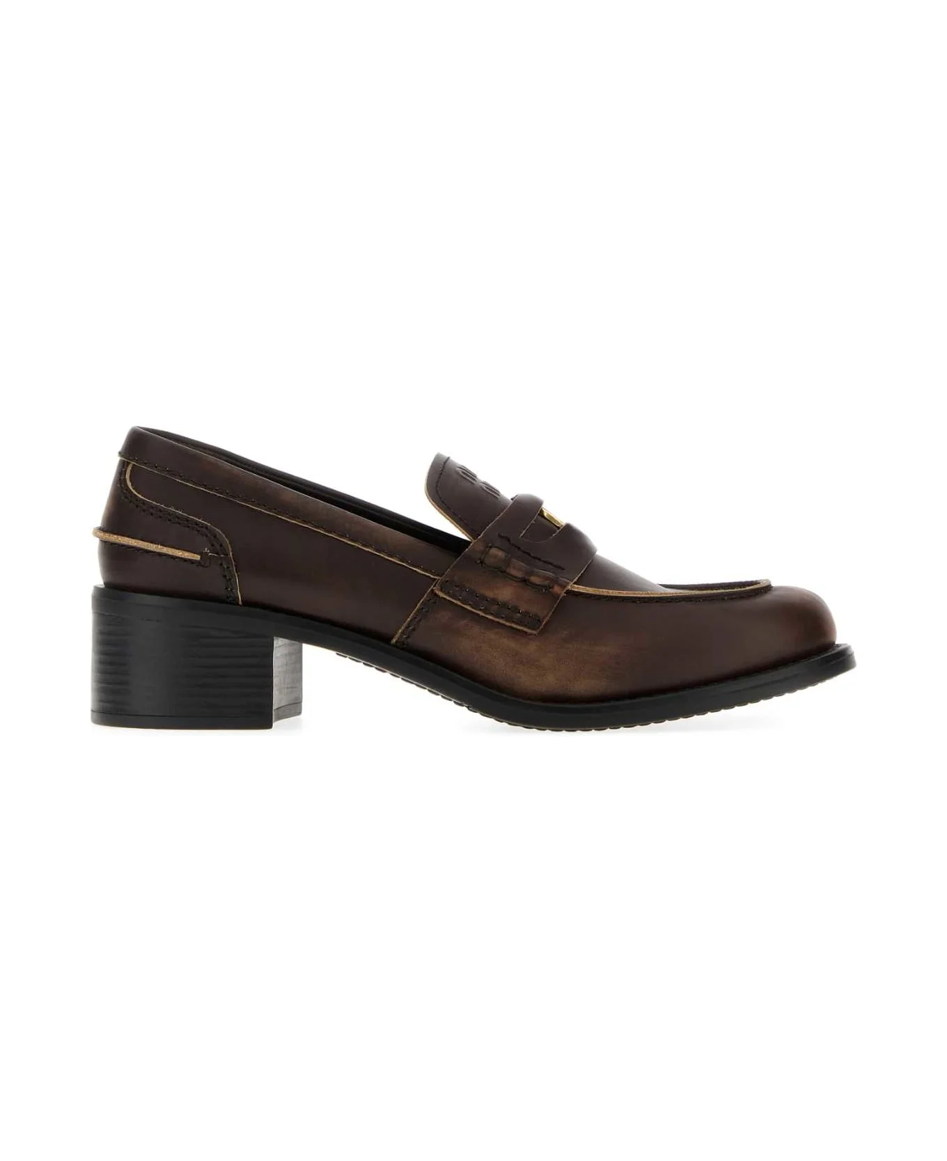 Brown Leather Loafers - 1