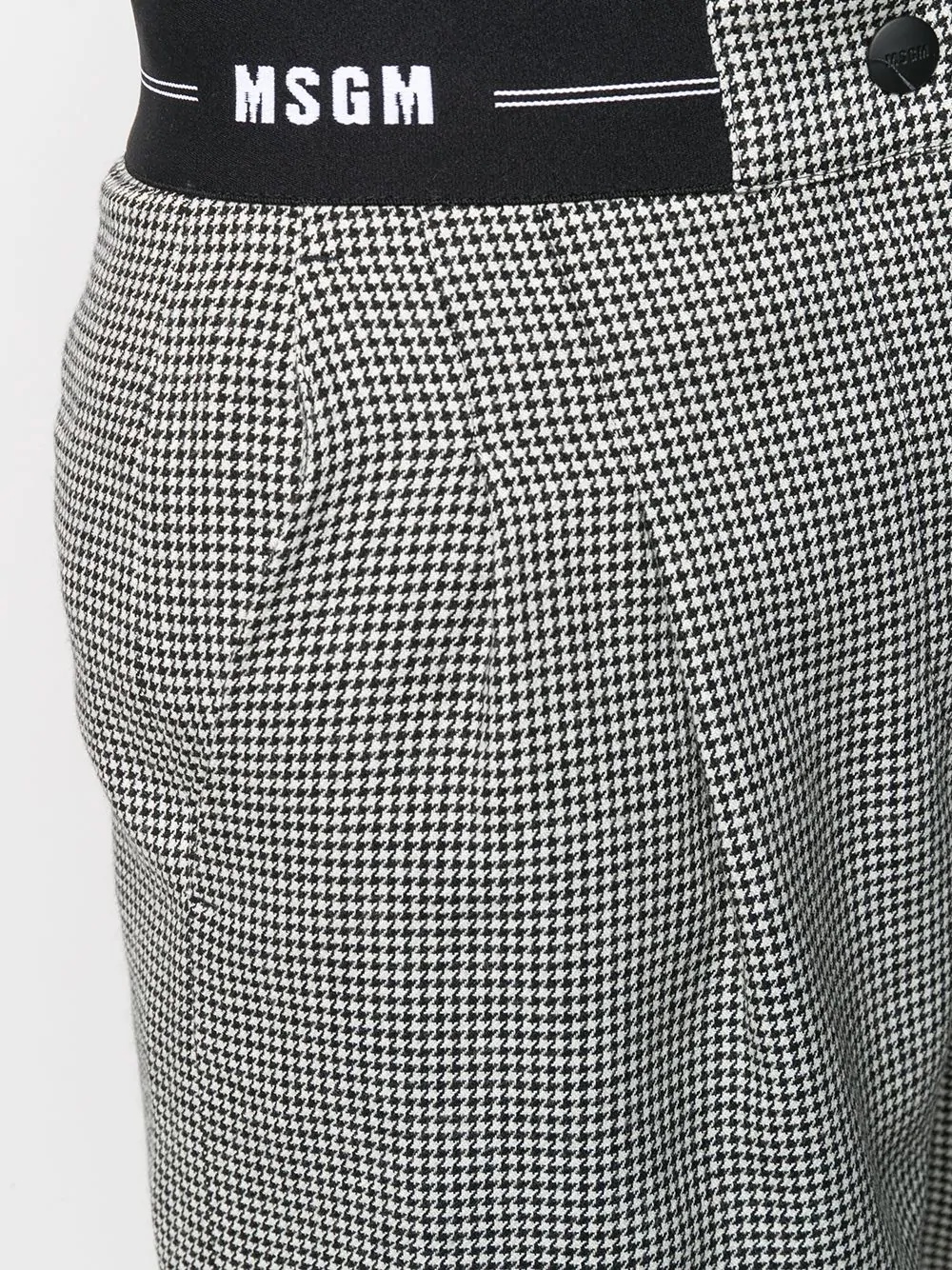 houndstooth print shorts - 5