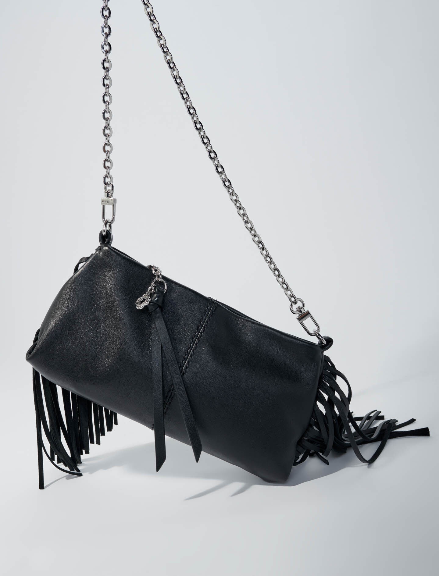 Miss M plain leather clutch bag - 5