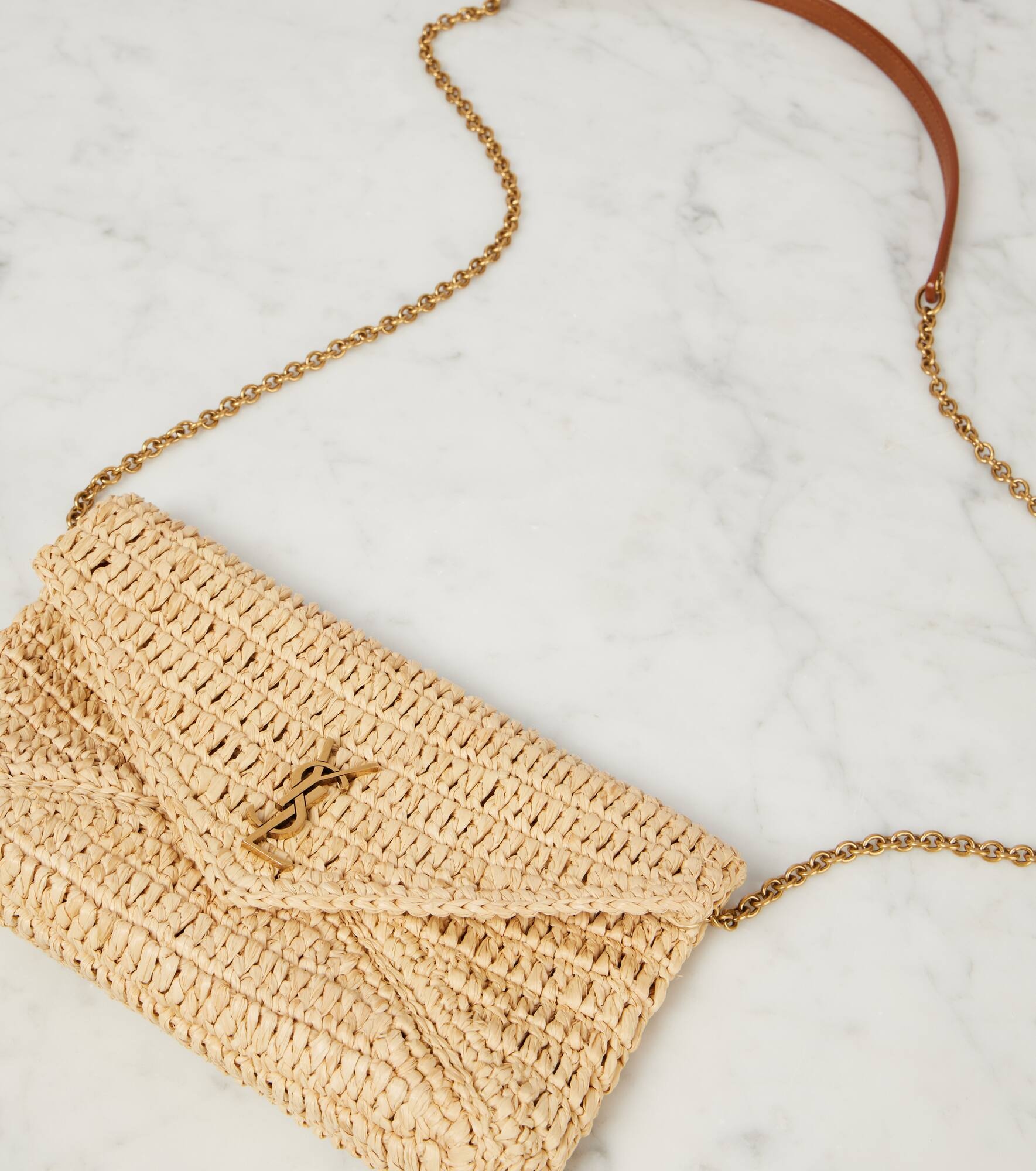 Cassandre Mini raffia shoulder bag - 5