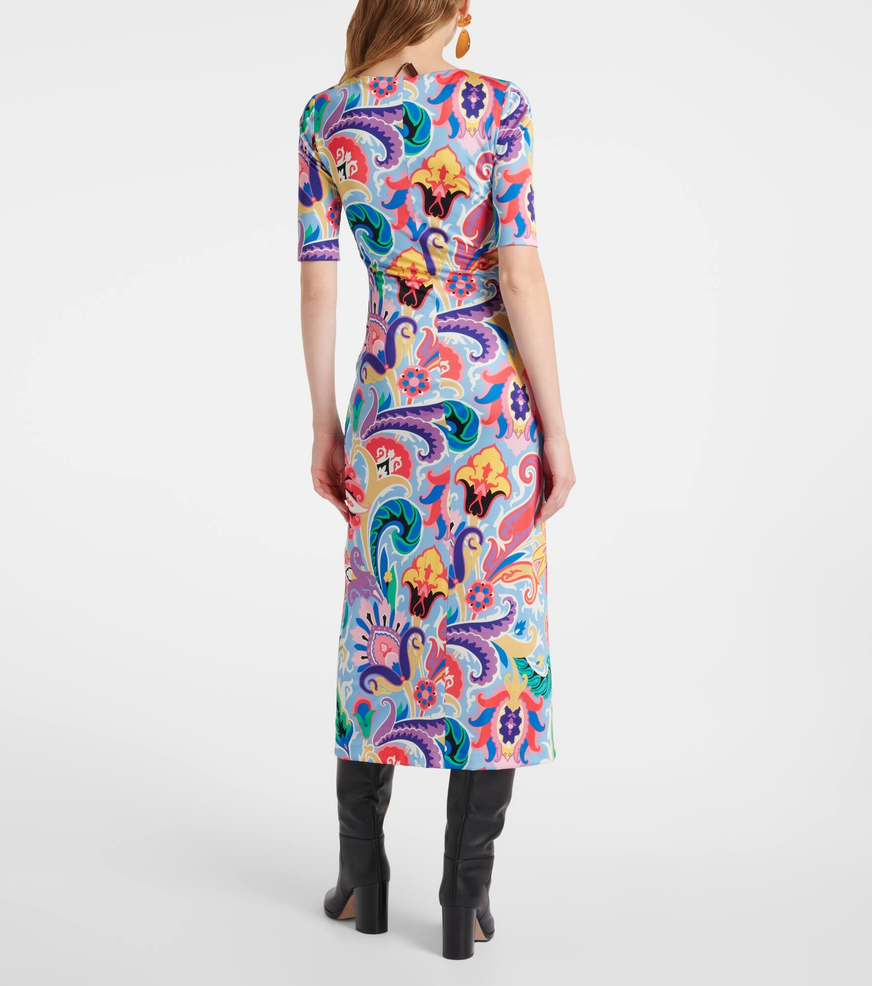 Paisley midi dress - 3