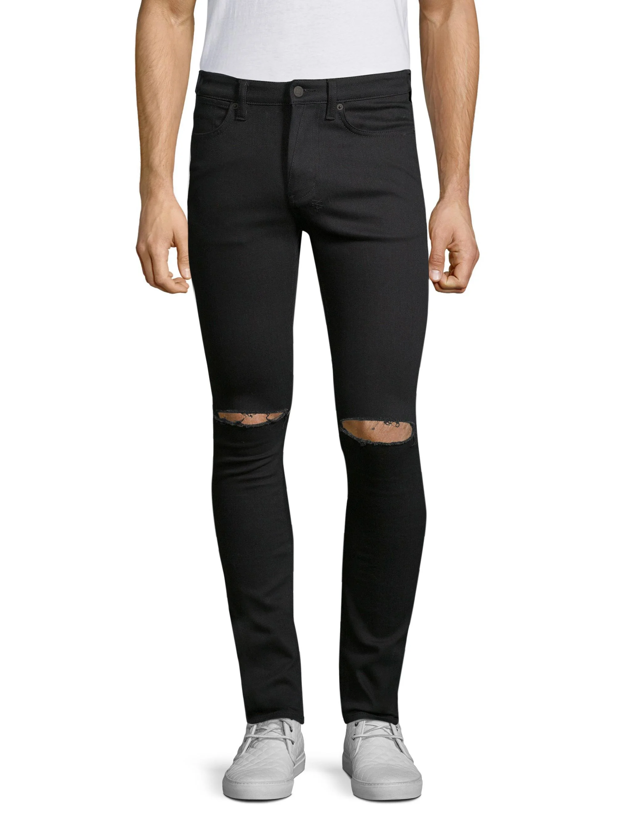 Men's Van Winkle Slice Skinny-fit Jeans - Black - 1