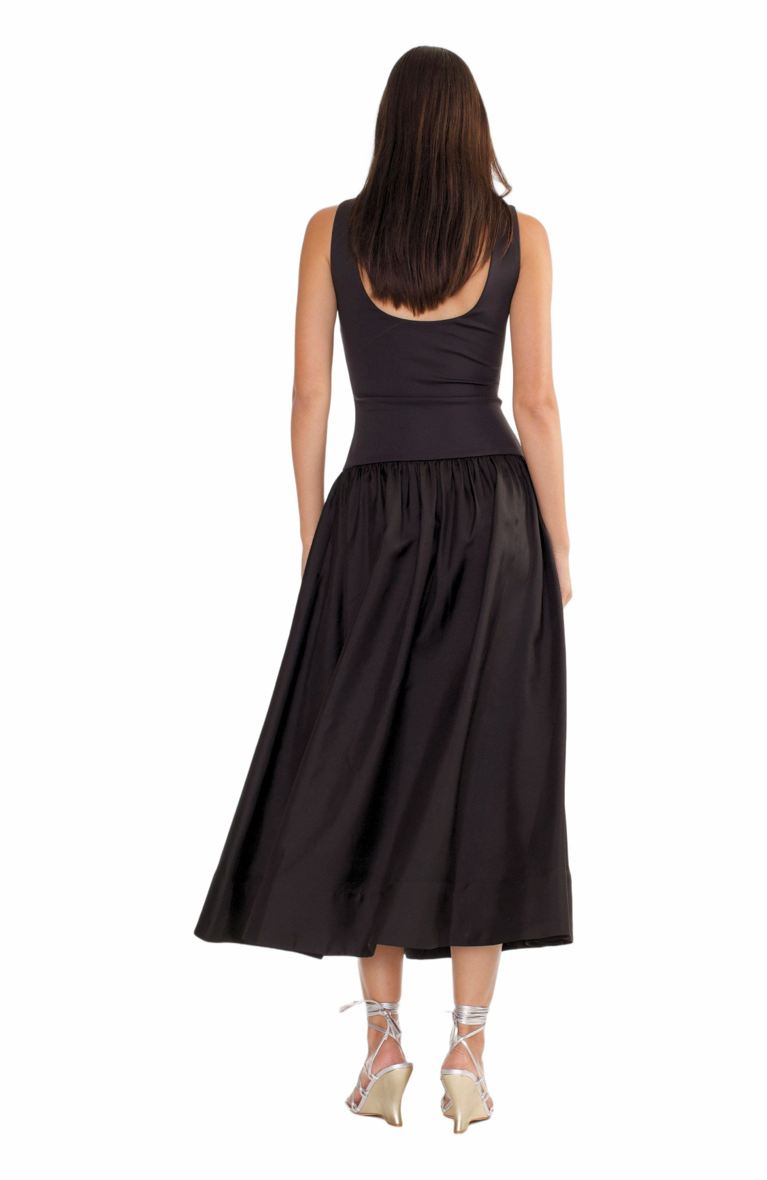 Cynthia Rowley Eloise Drop Waist Dress in Black at Nordstrom - 3