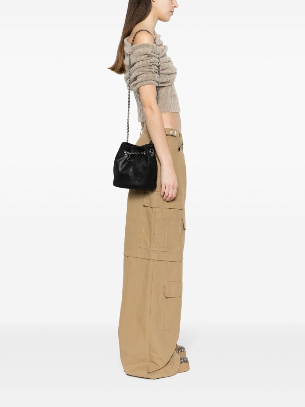 Falabella chain-link bucket bag - 2