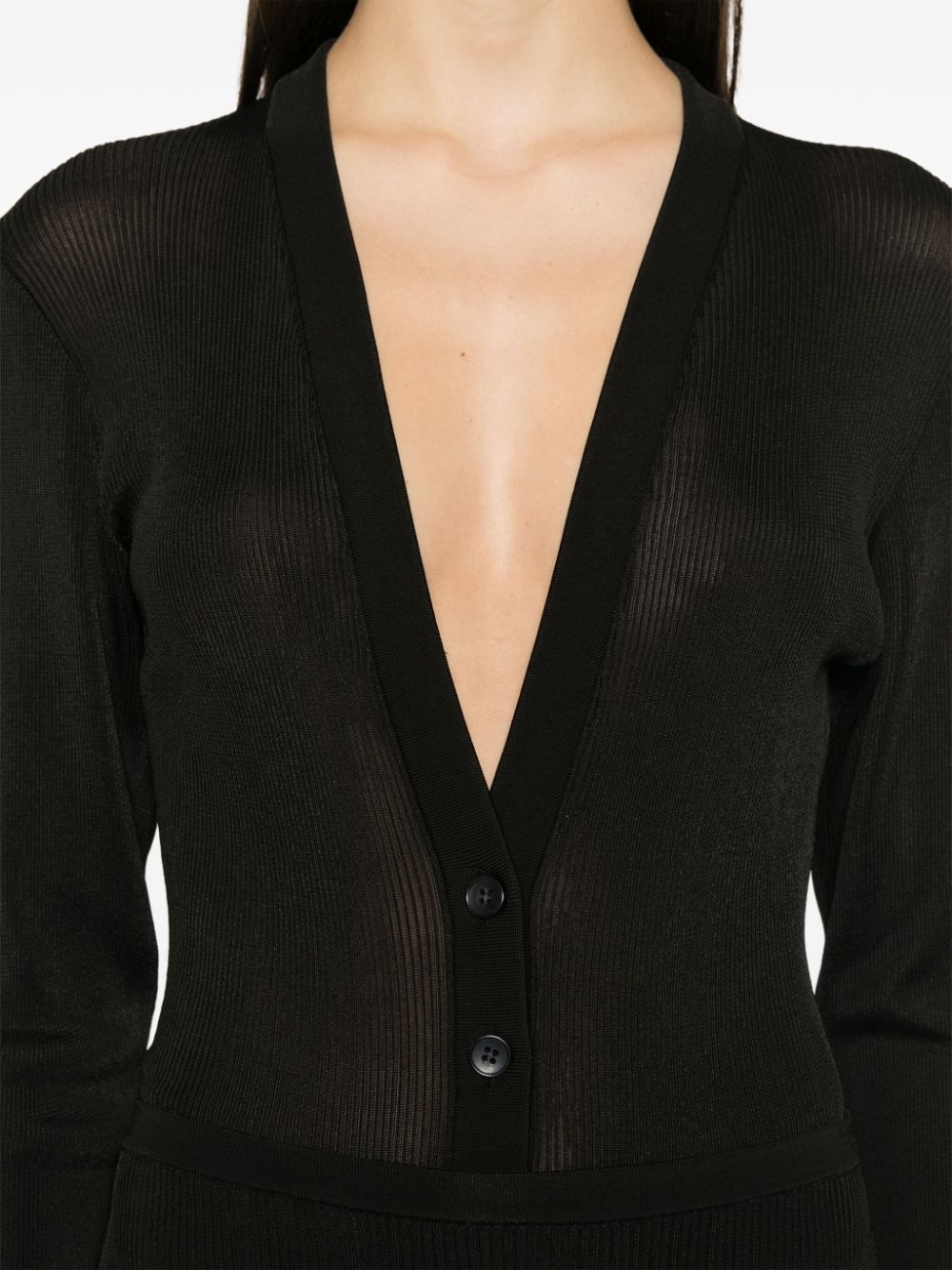 fine-ribbed bodysuit - 5