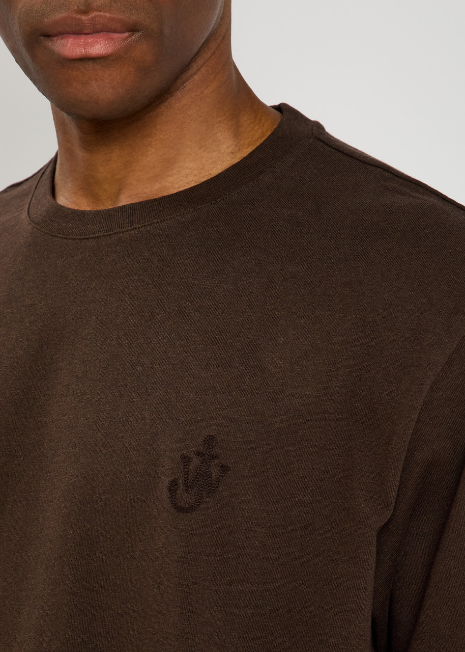 JW Anderson Anchor Embroidered Cotton T-shirt - 5