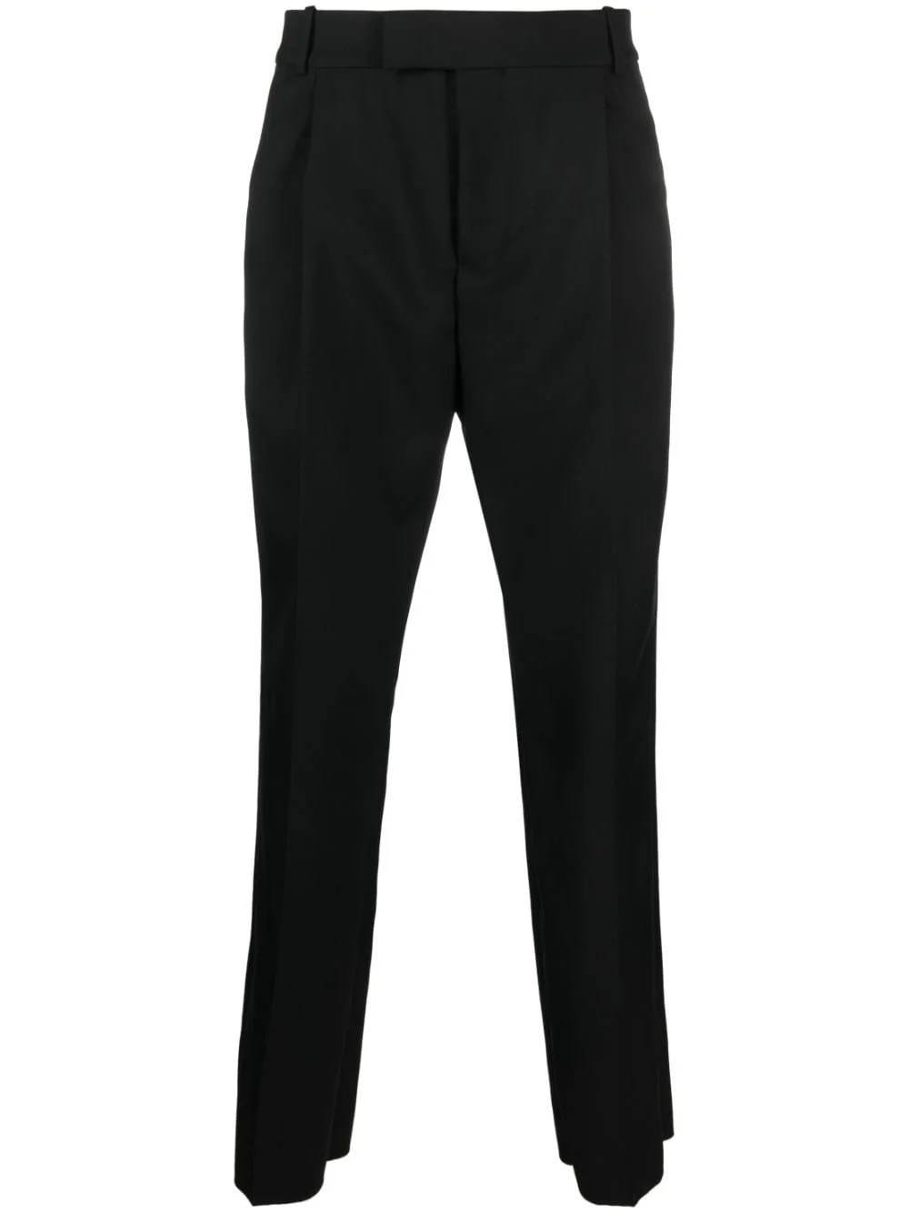straight-leg wool trousers - 1