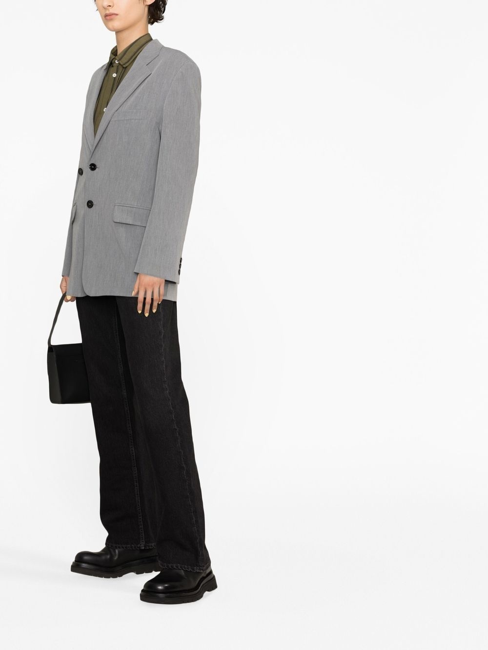 single-breasted boxy blazer - 3