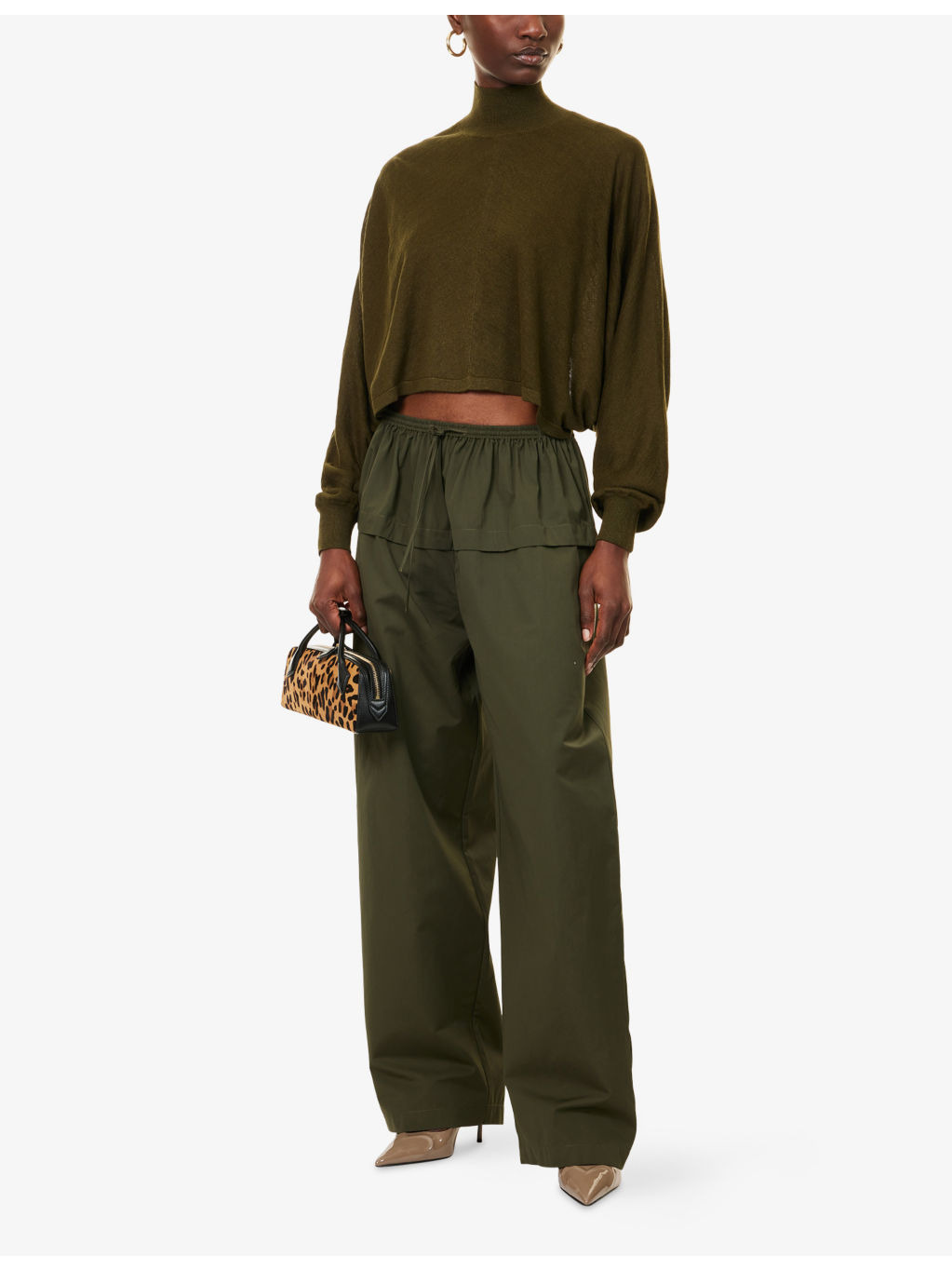 Batwing Linen-Knit Jumper - 2