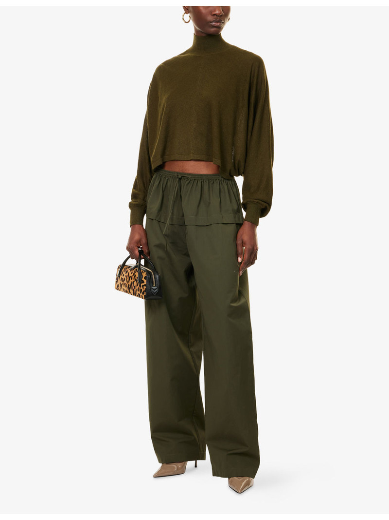 Alaïa Batwing Linen-Knit Jumper outlook