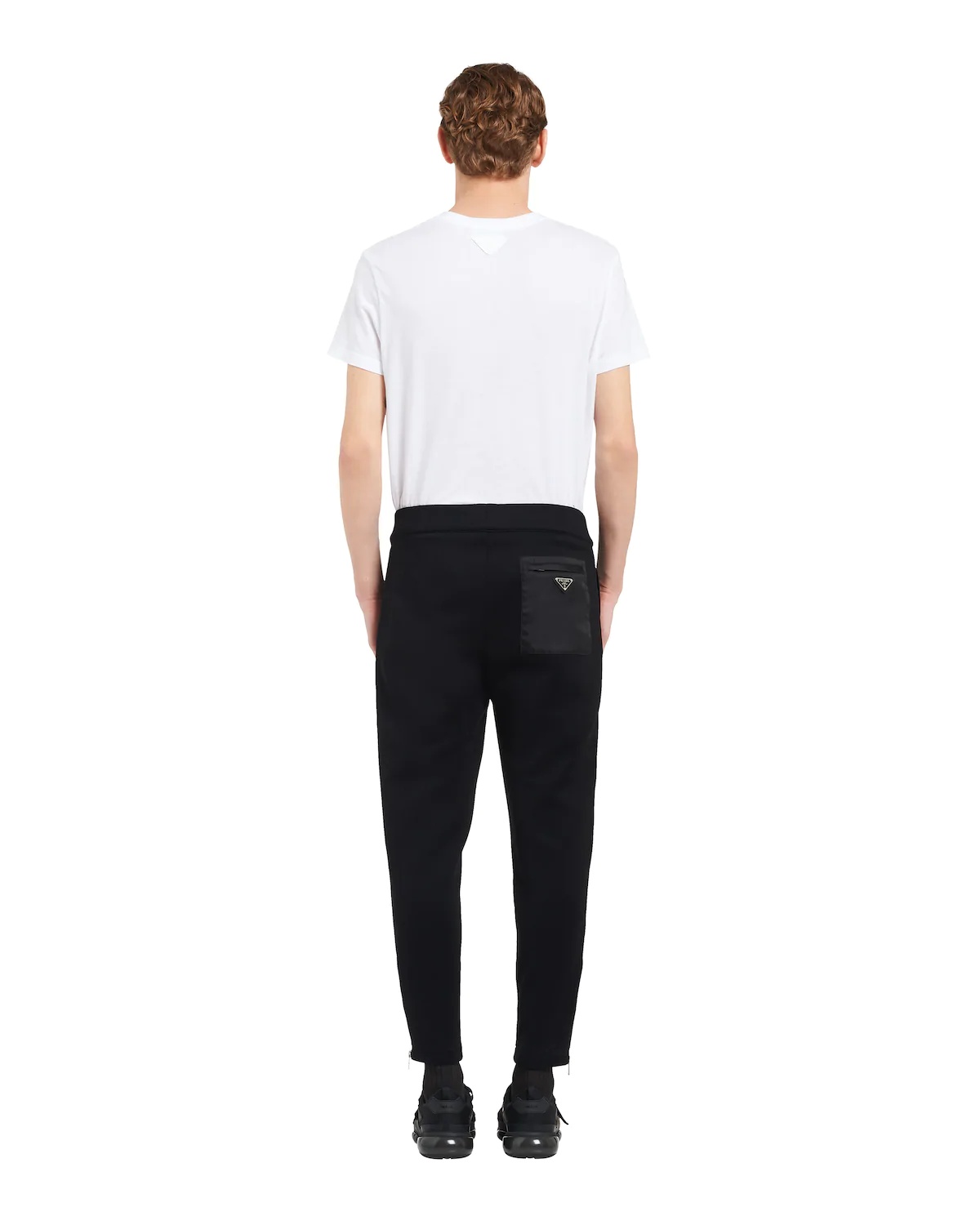 Technical cotton fleece and nylon gabardine joggers - 4