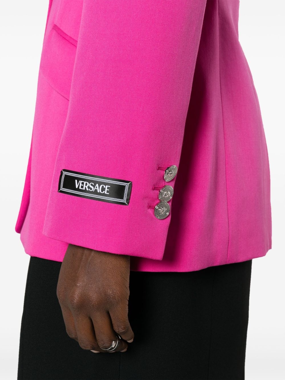 Medusa single-breasted virgin-wool blazer - 5