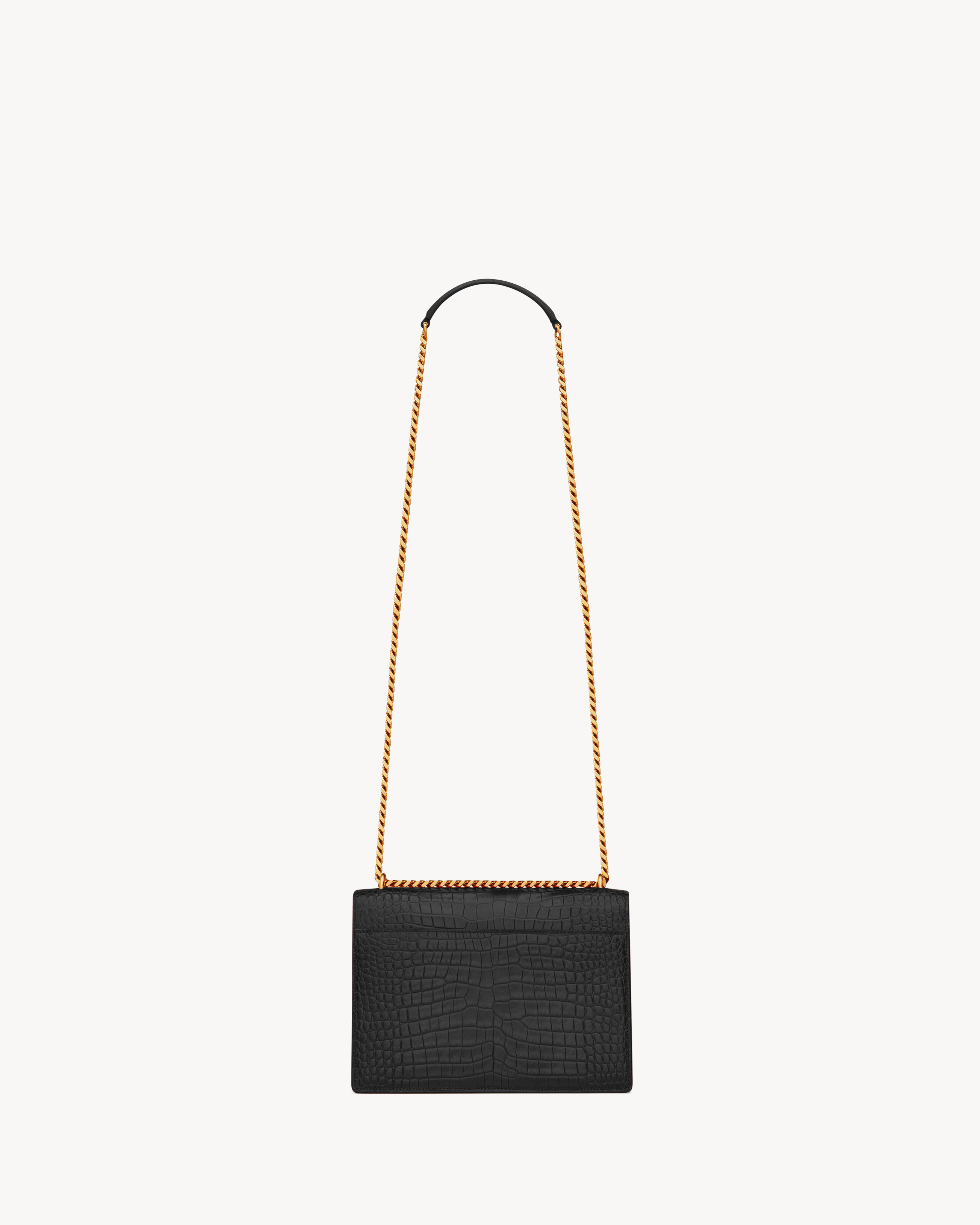 SUNSET MEDIUM IN CROCODILE-EMBOSSED LEATHER - 2