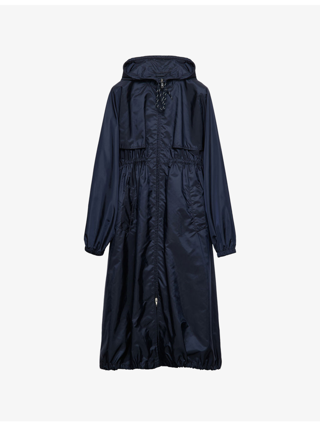 Drawstring-Hood Regular-Fit Shell Coat - 1