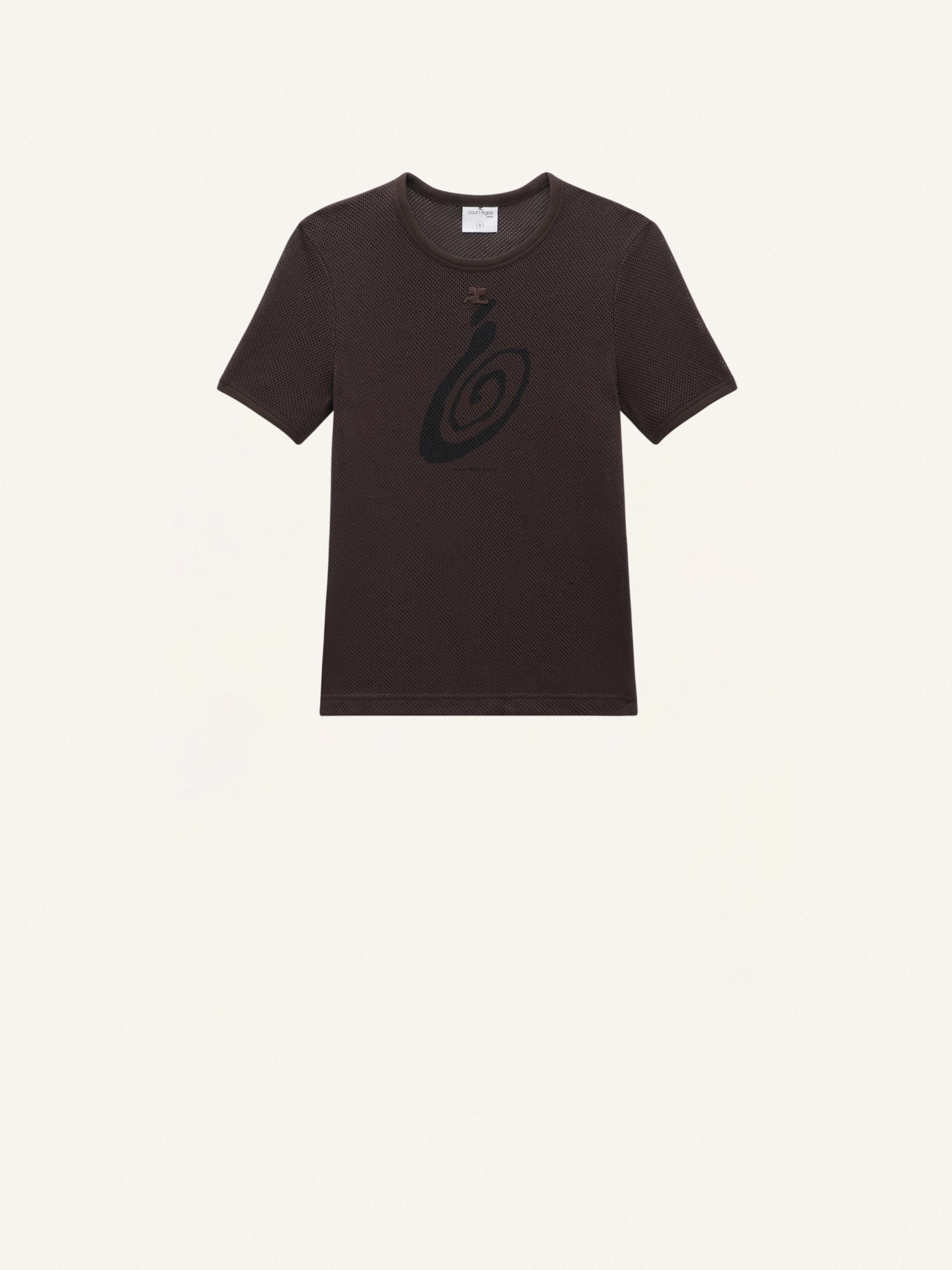 PRINTED MESH T-SHIRT - 1