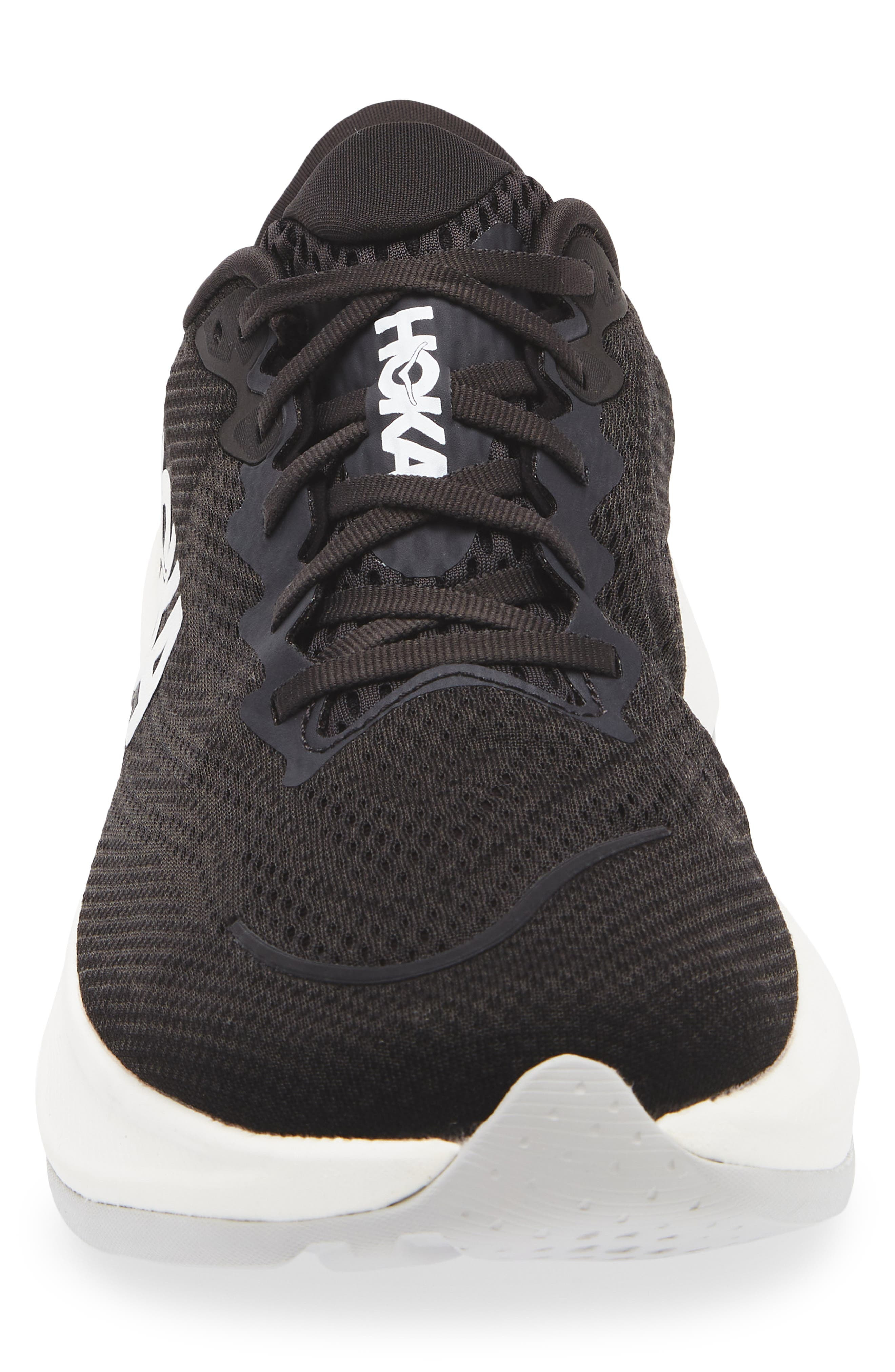 HOKA Rincon 4 Running Shoe in Black /White at Nordstrom - 4
