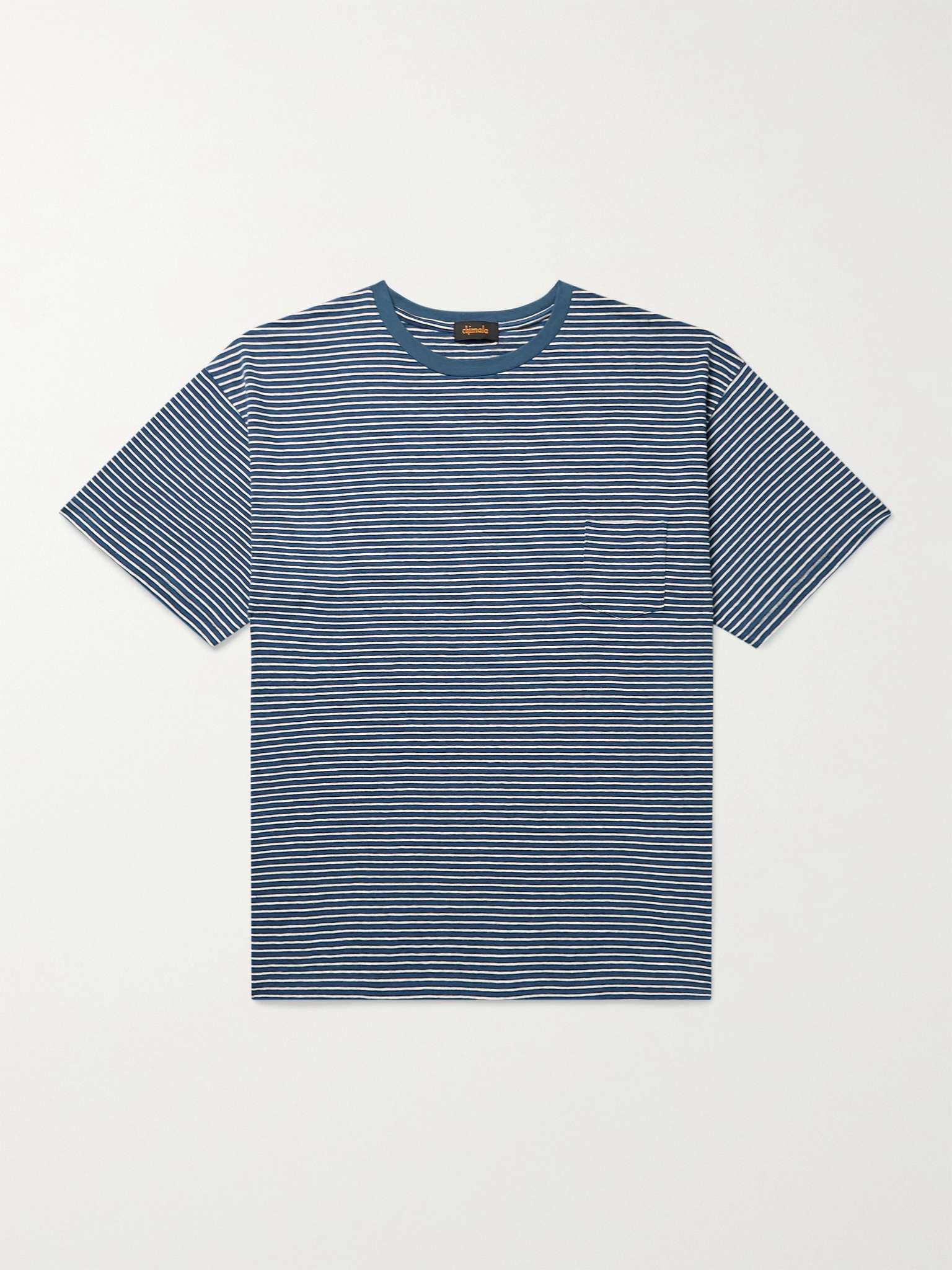 Striped Cotton-Jersey T-Shirt - 1