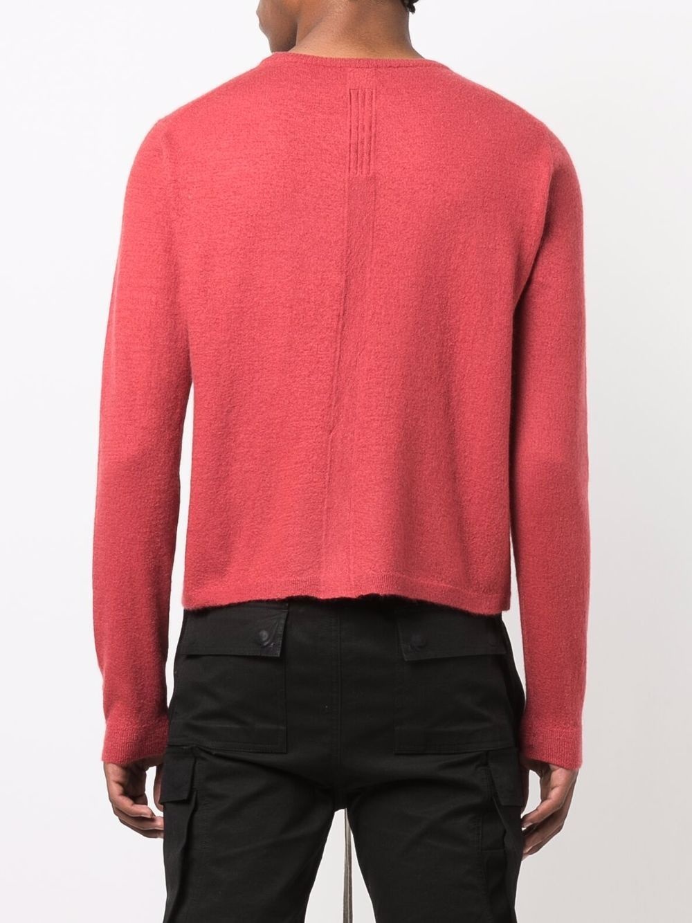 cropped oversized cashmere jumper - 4