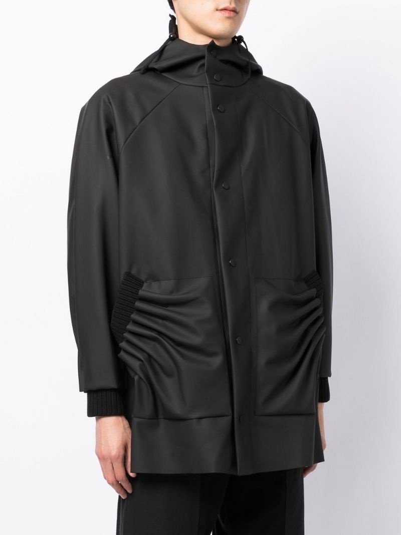 tube pleat rain jacket - 4