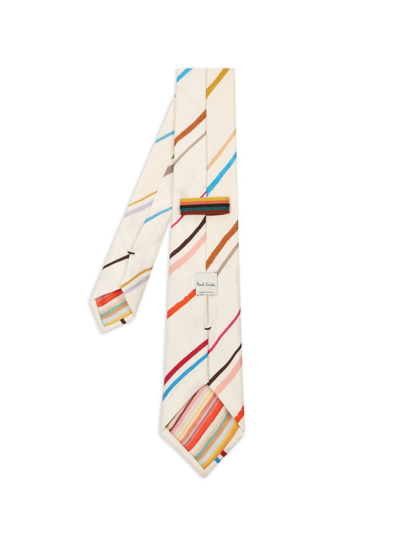 Paul Smith Painted Stripe-print tie outlook