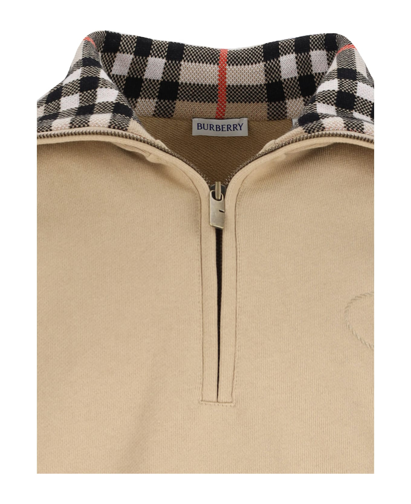 'check' Zip Sweater - 3