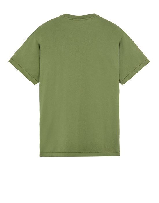 24113 GARMENT-DYED 60/2 COTTON JERSEY  OLIVE GREEN - 2