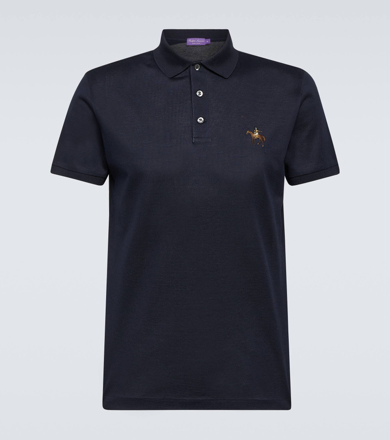 Cotton piqué polo shirt - 1