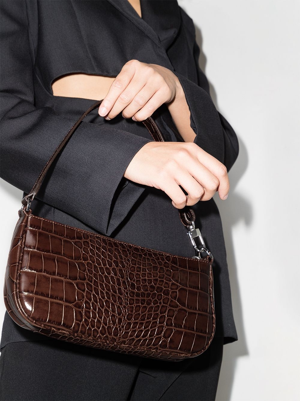 Rachel Sequoia Circular Croco Embossed Leather - BY FAR