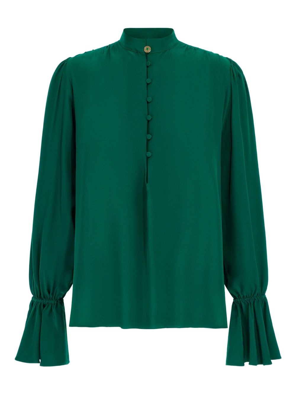 flared-cuff blouse - 1