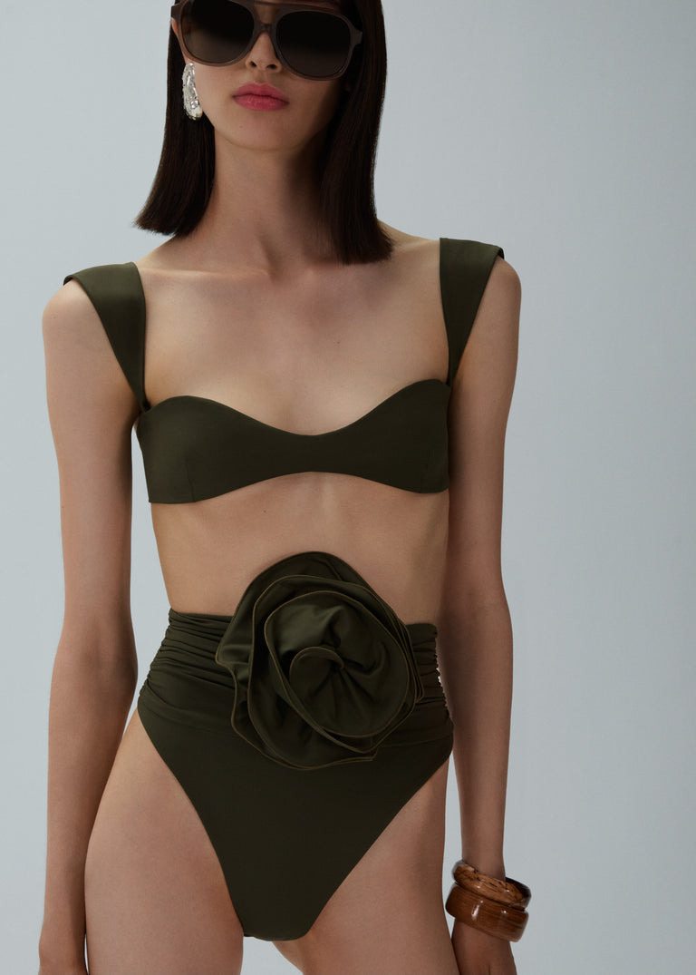 RETRO BUSTIER SWIM TOP - 5