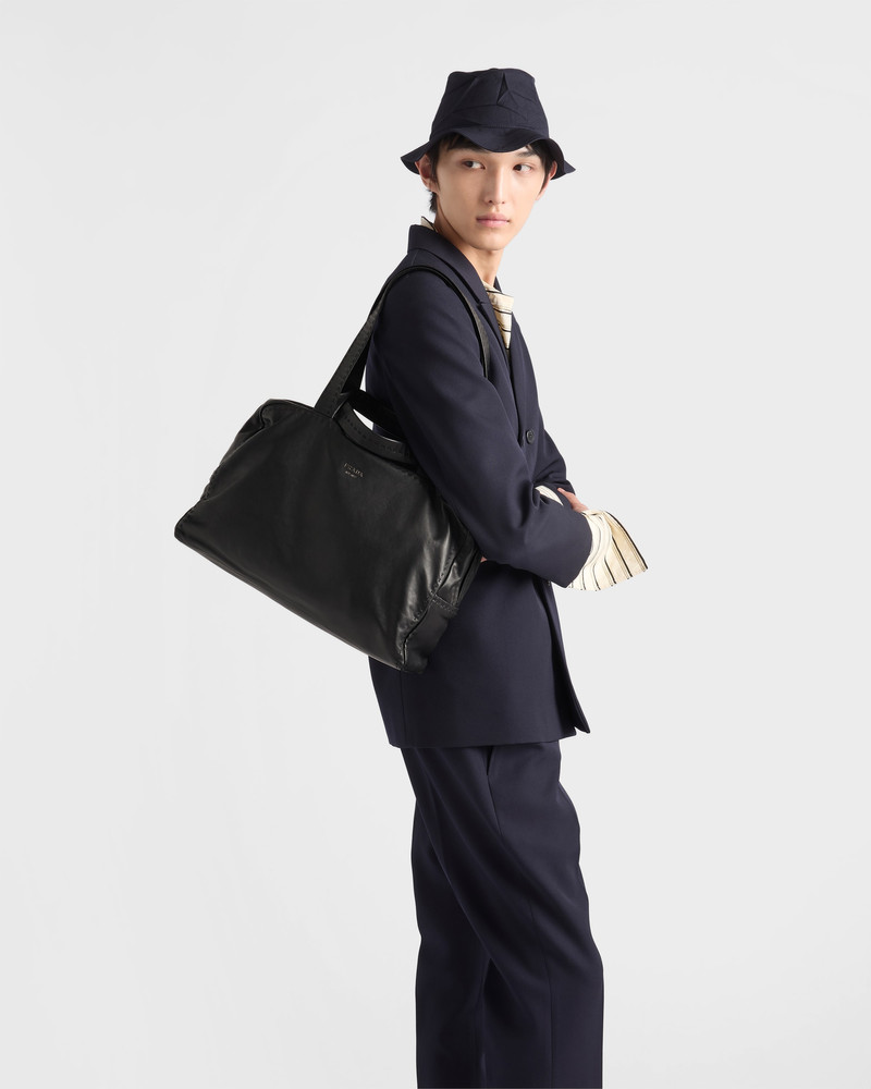 Nappa leather work bag 8