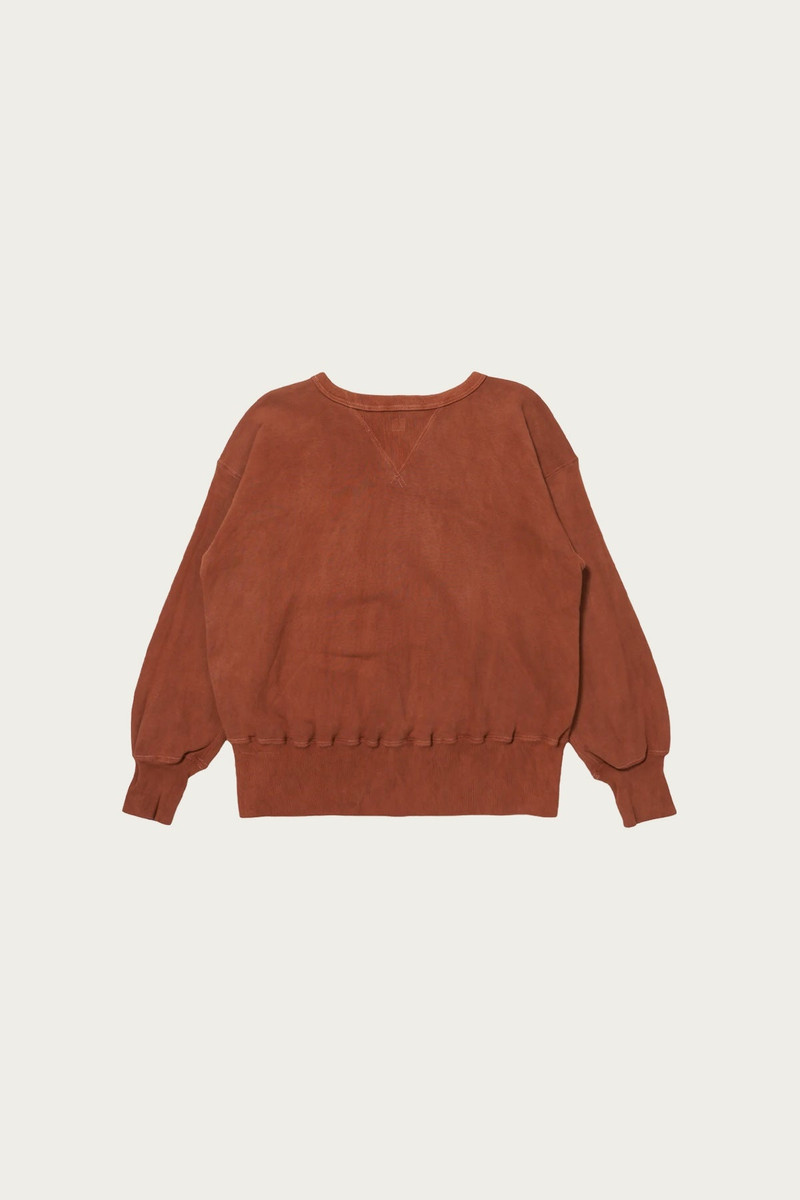 TAIGA TAKAHASHI Lot. 603 Sweat Shirt - Techi Tree Dyed Brown outlook