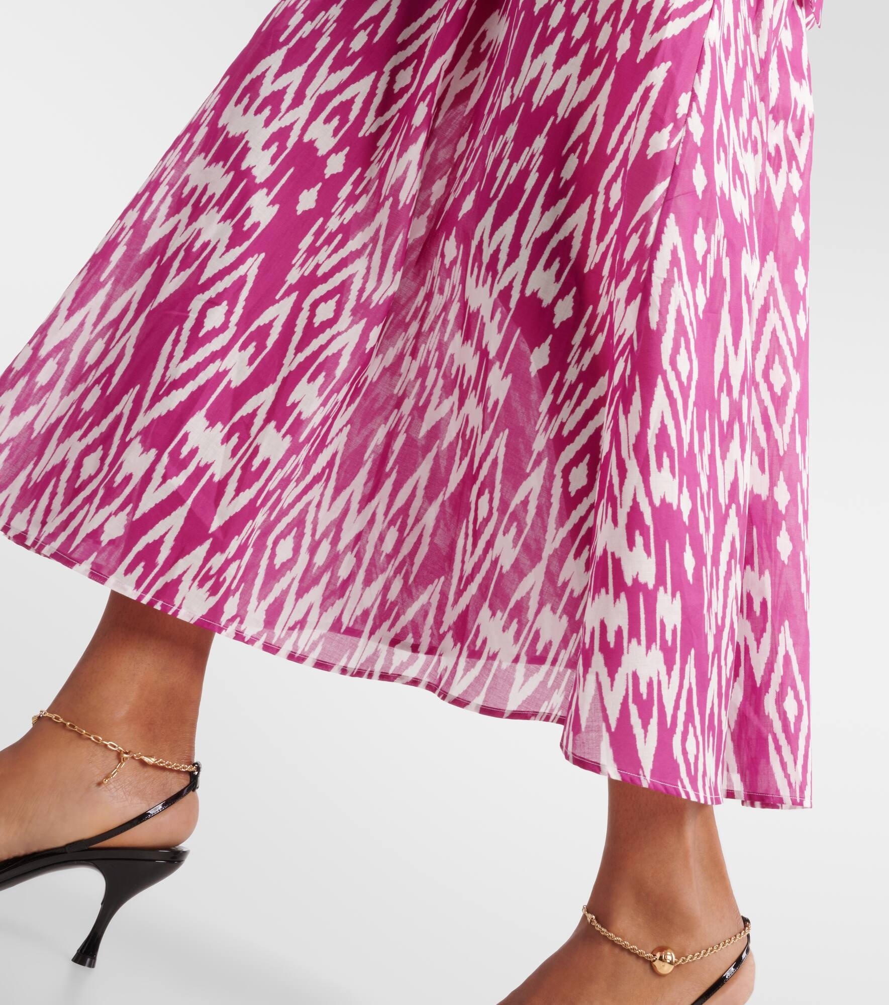 Tornado balloon-sleeve maxi dress - 5