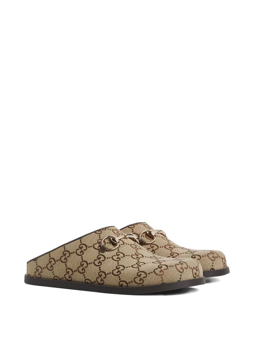 GG monogram horsebit flat mules - 2