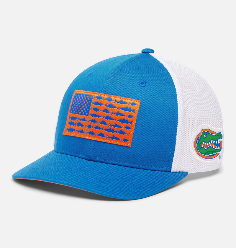 Collegiate PFG Mesh Fish Flag Ball Cap - Florida 1