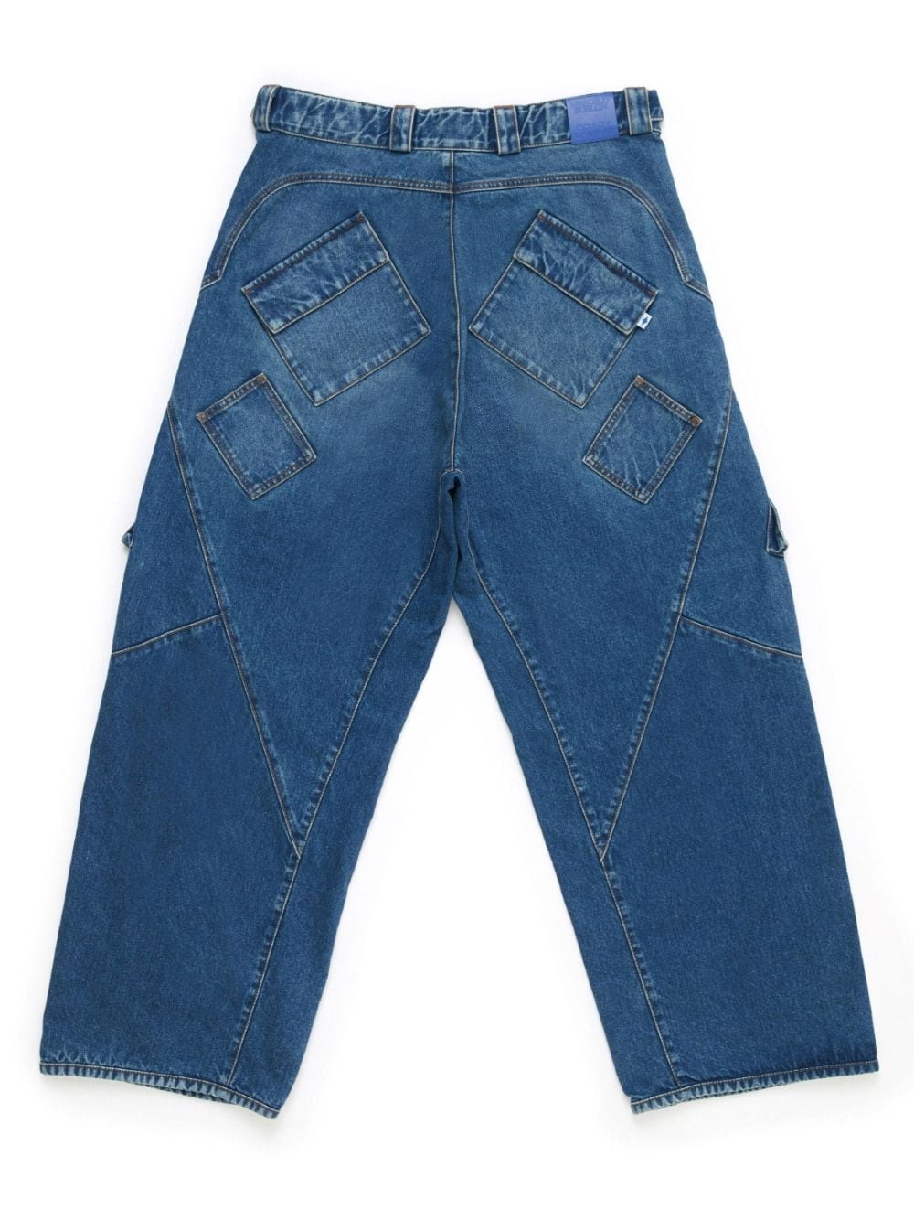 wide-leg cargo jeans - 2