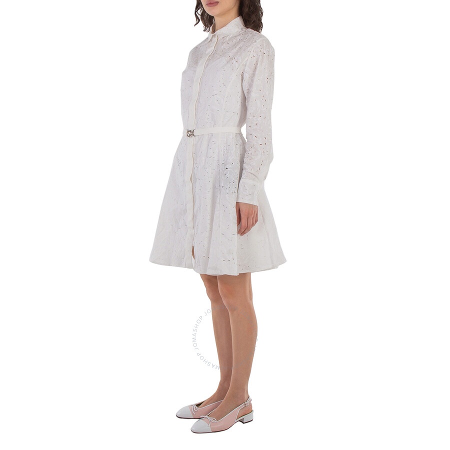 Versace Barocco-Embroidered Cotton Shirtdress - 2