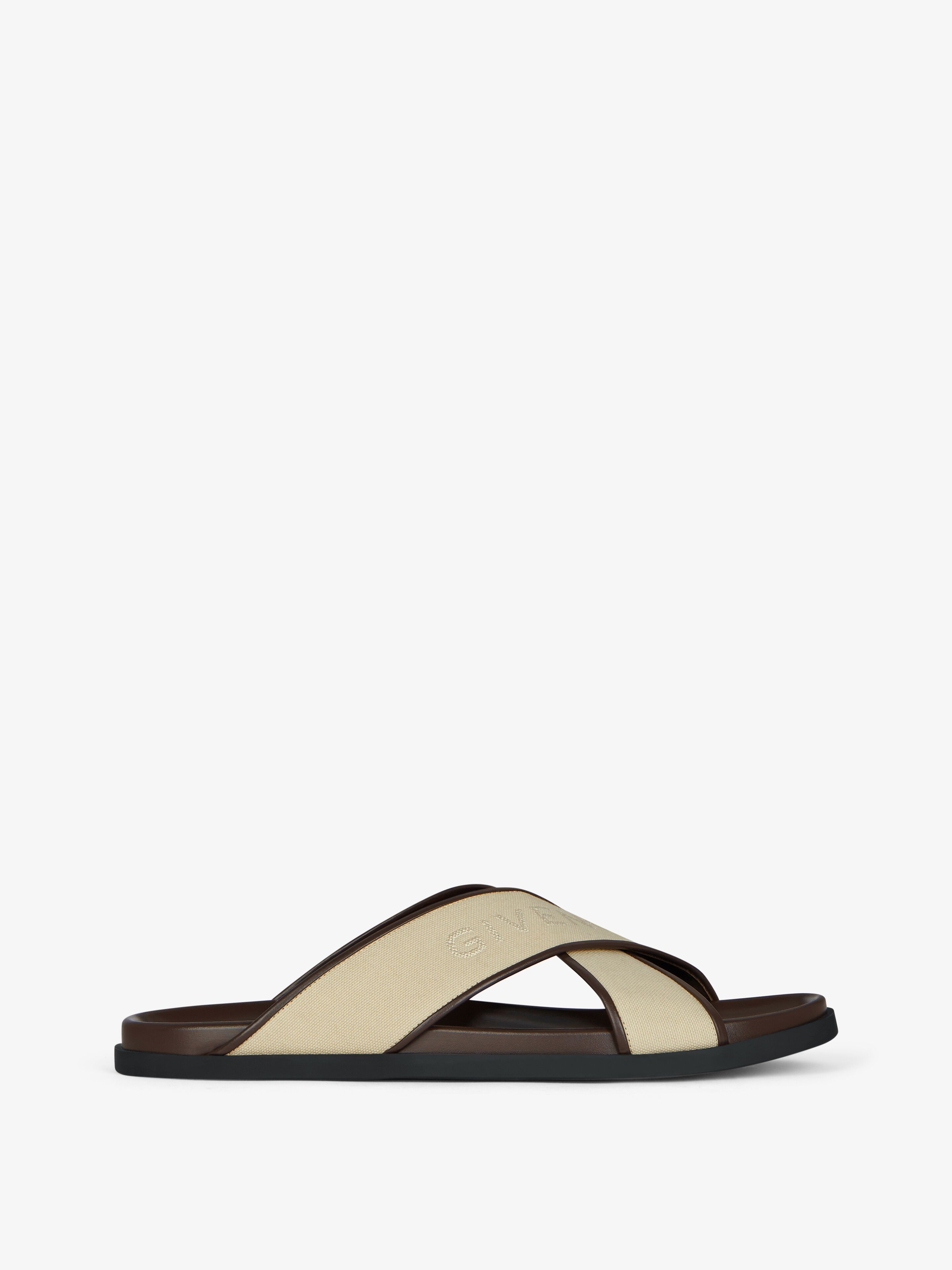 G PLAGE FLAT SANDALS IN CANVAS - 1