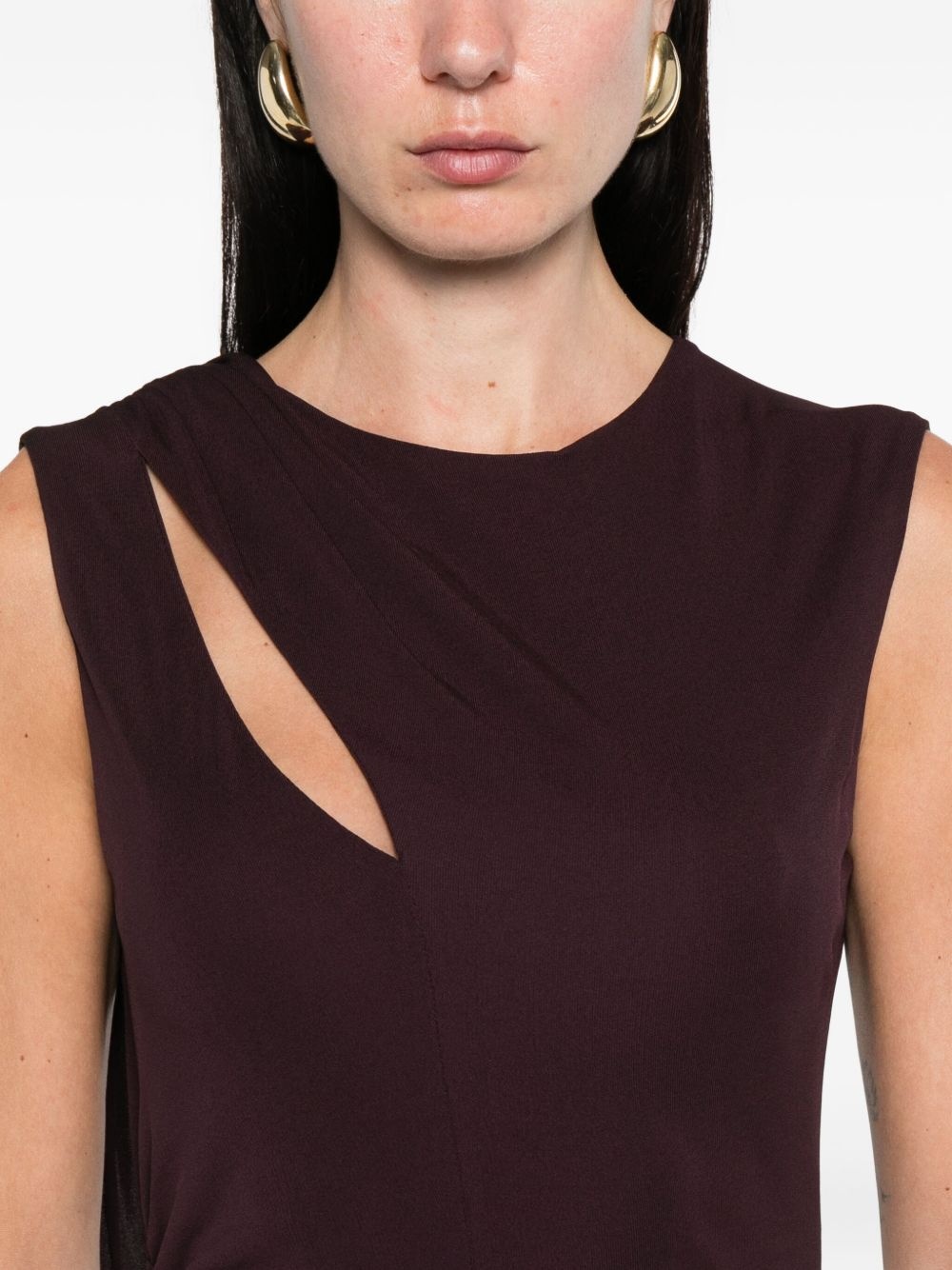 cut-out midi dress - 5