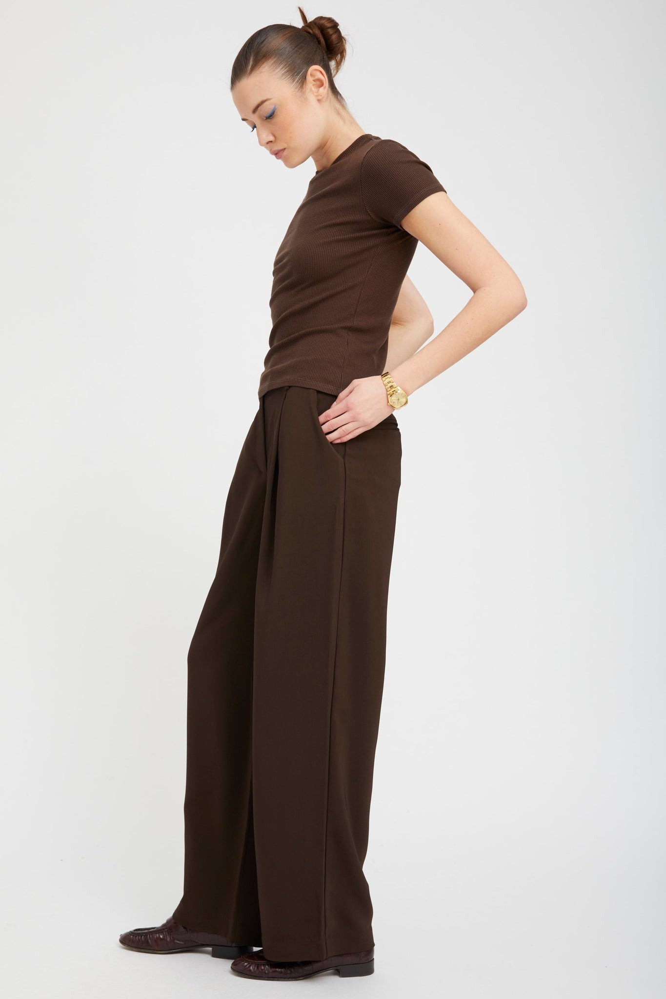 CHOCOLATE RIB BABY TEE - 4