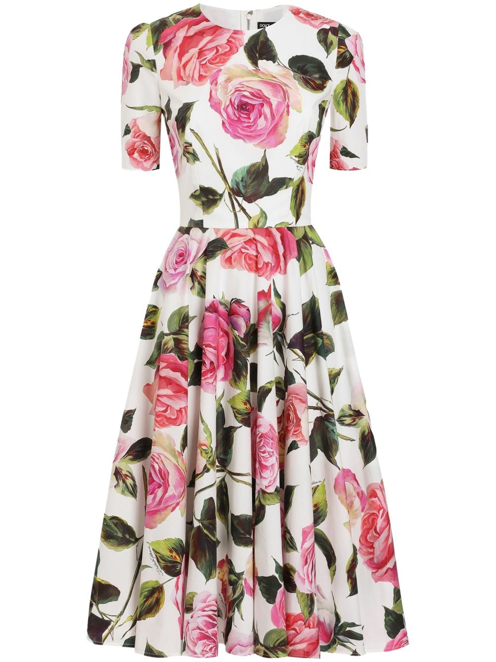 floral-print midi dress - 1