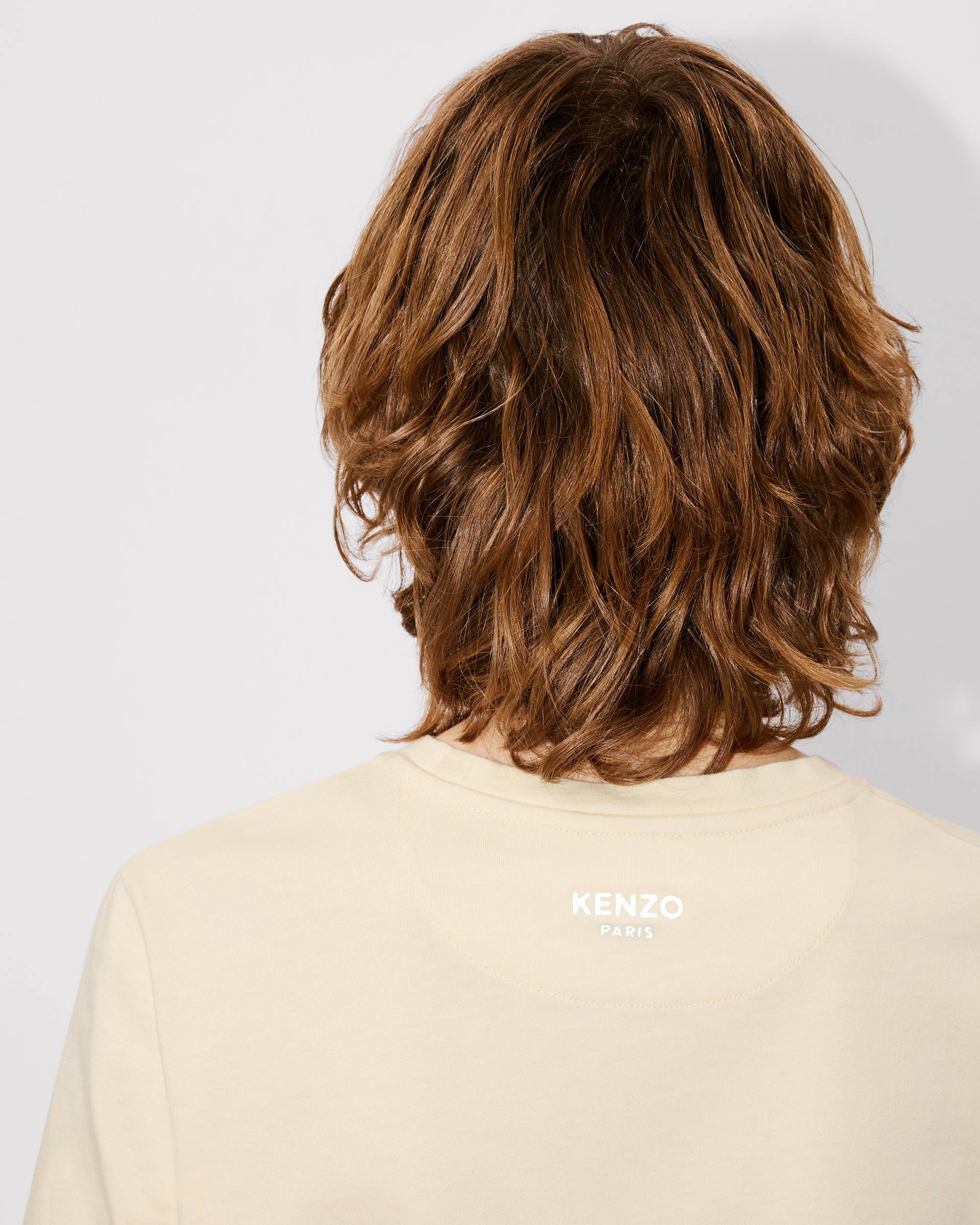 'Boke Flower' pin drap detail T-shirt in cotton - 6
