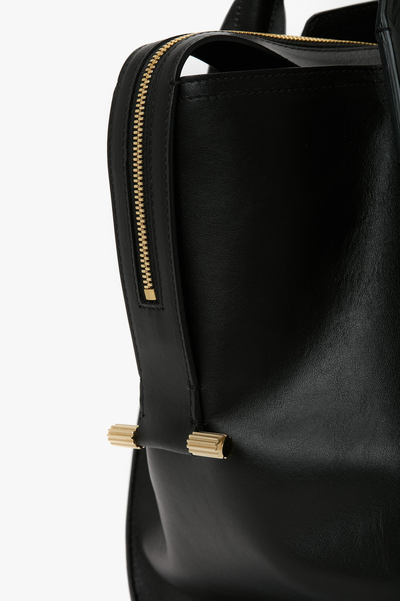 Victoria Beckham Victoria Bag In Black Grained Leather outlook