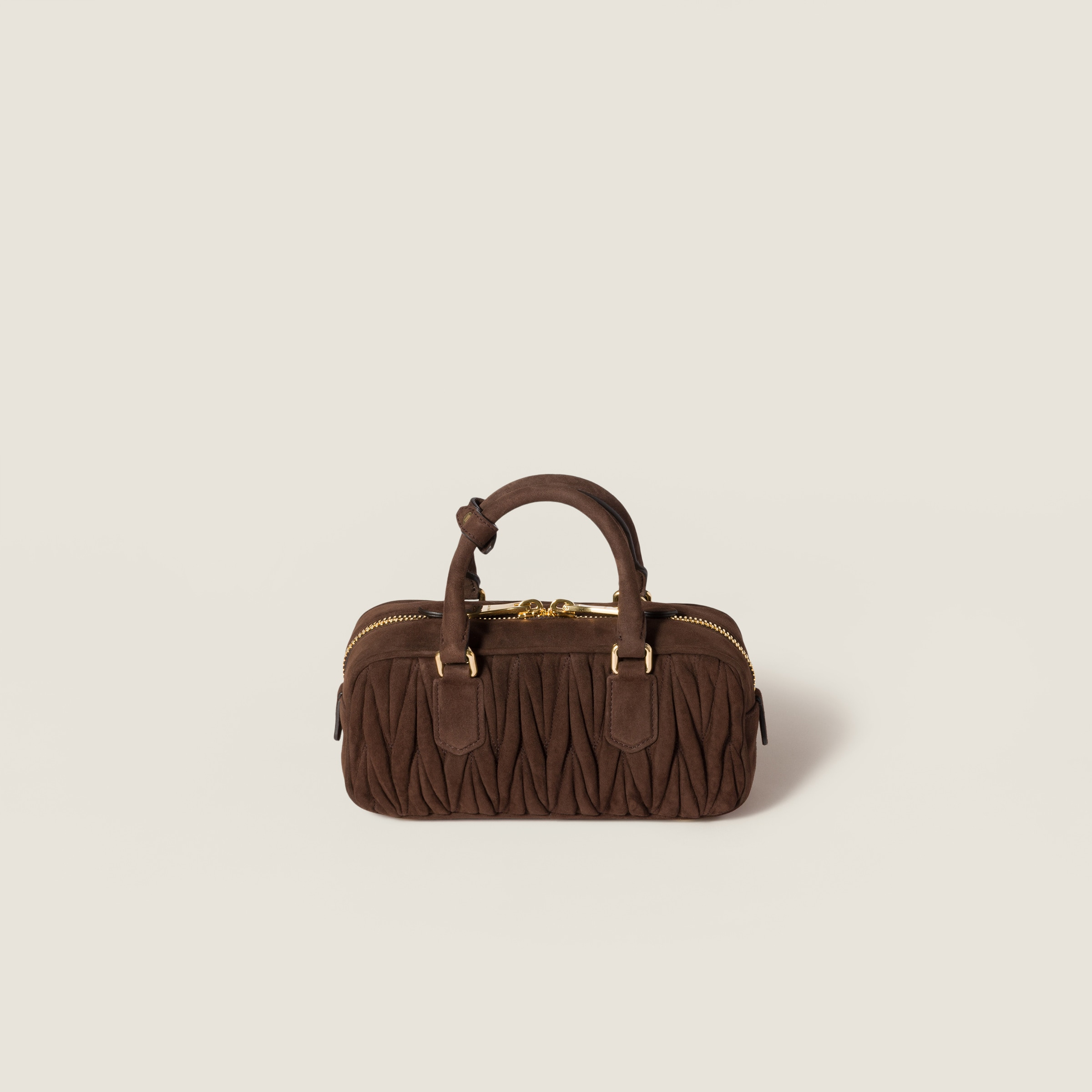 Arcadie matelassé suede bag - 3