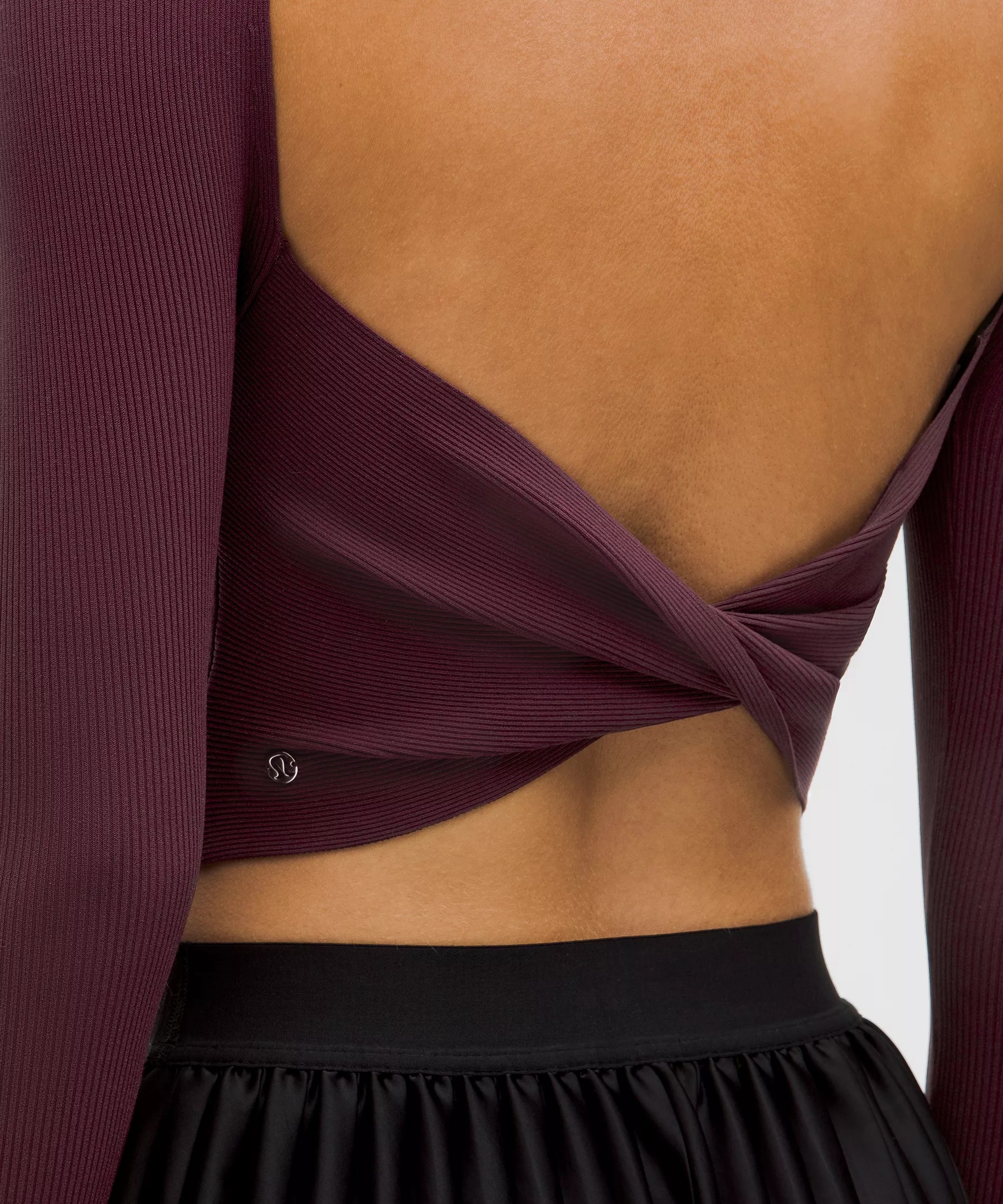 Ribbed-Knit Twist-Back Mockneck Sweater - 5