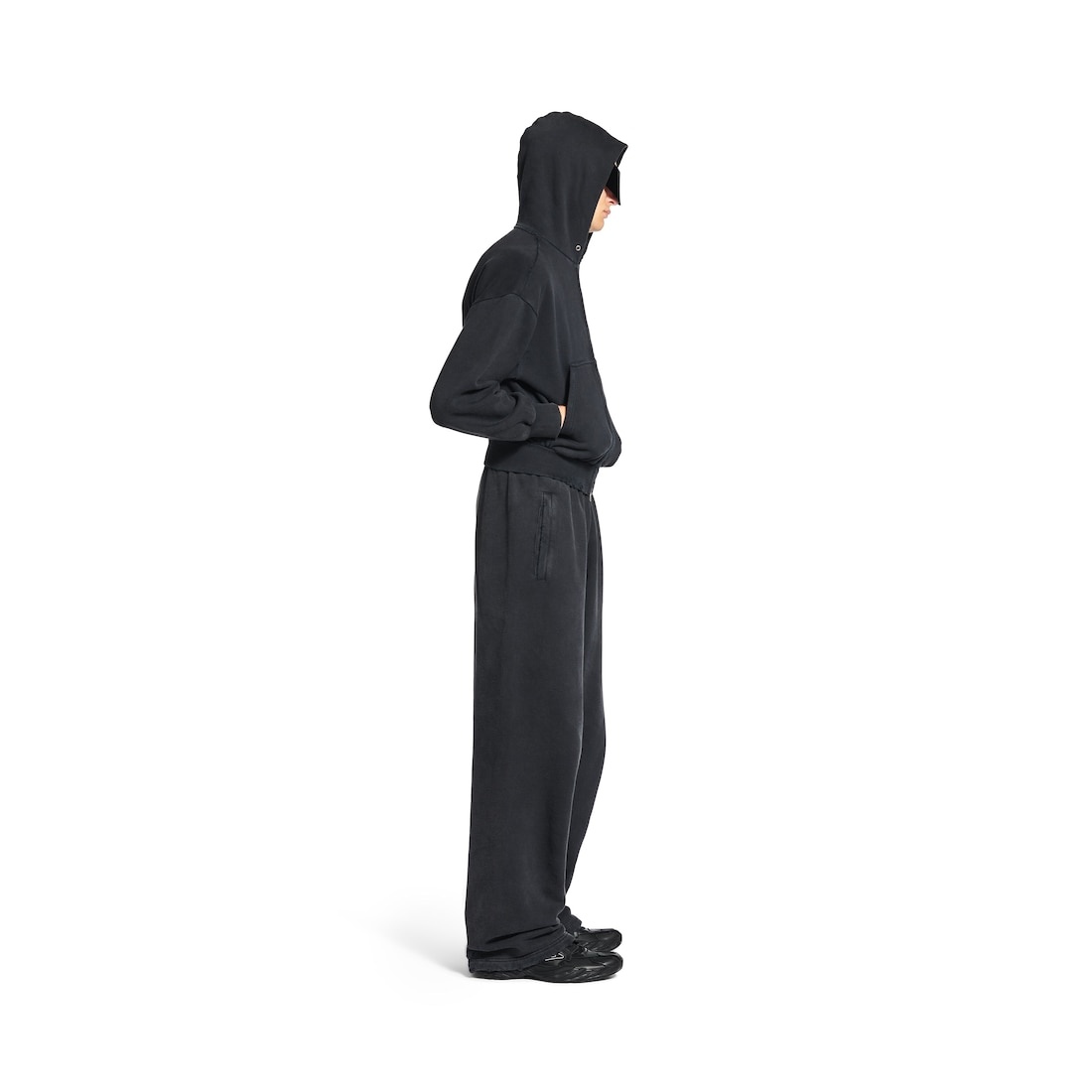 Men's Laurel Classic Baggy Sweatpants in Faded Black - 3