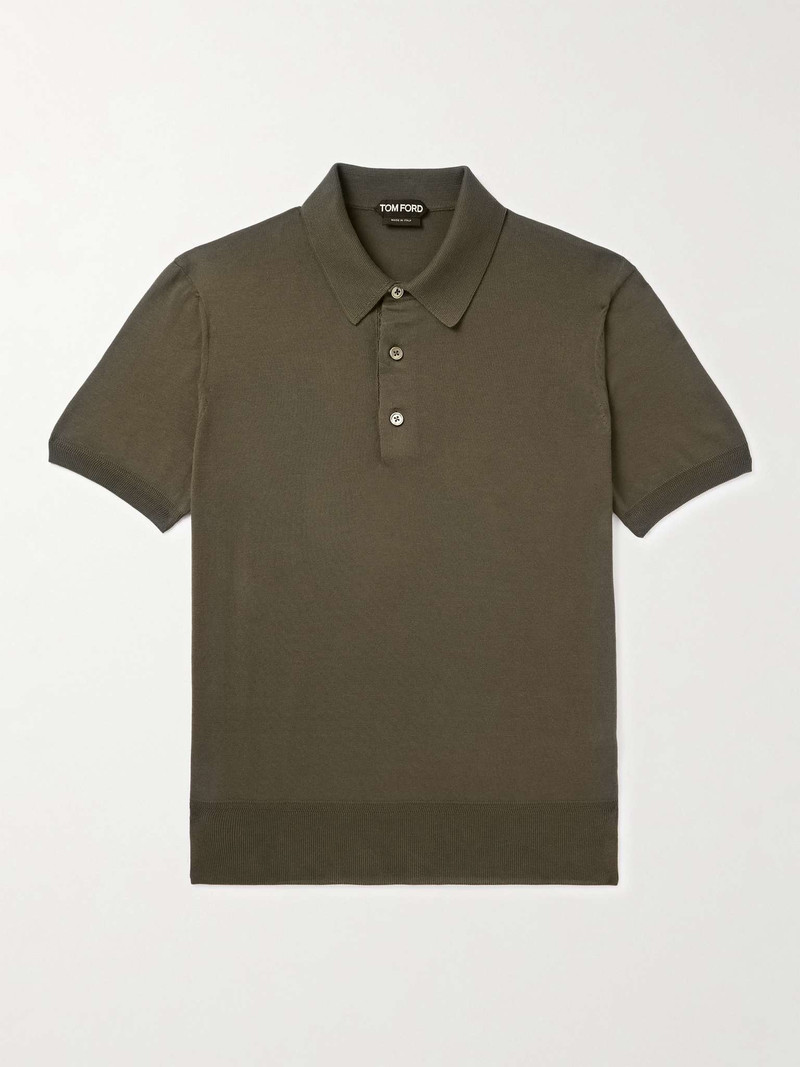 Slim-Fit Cotton Polo Shirt 1