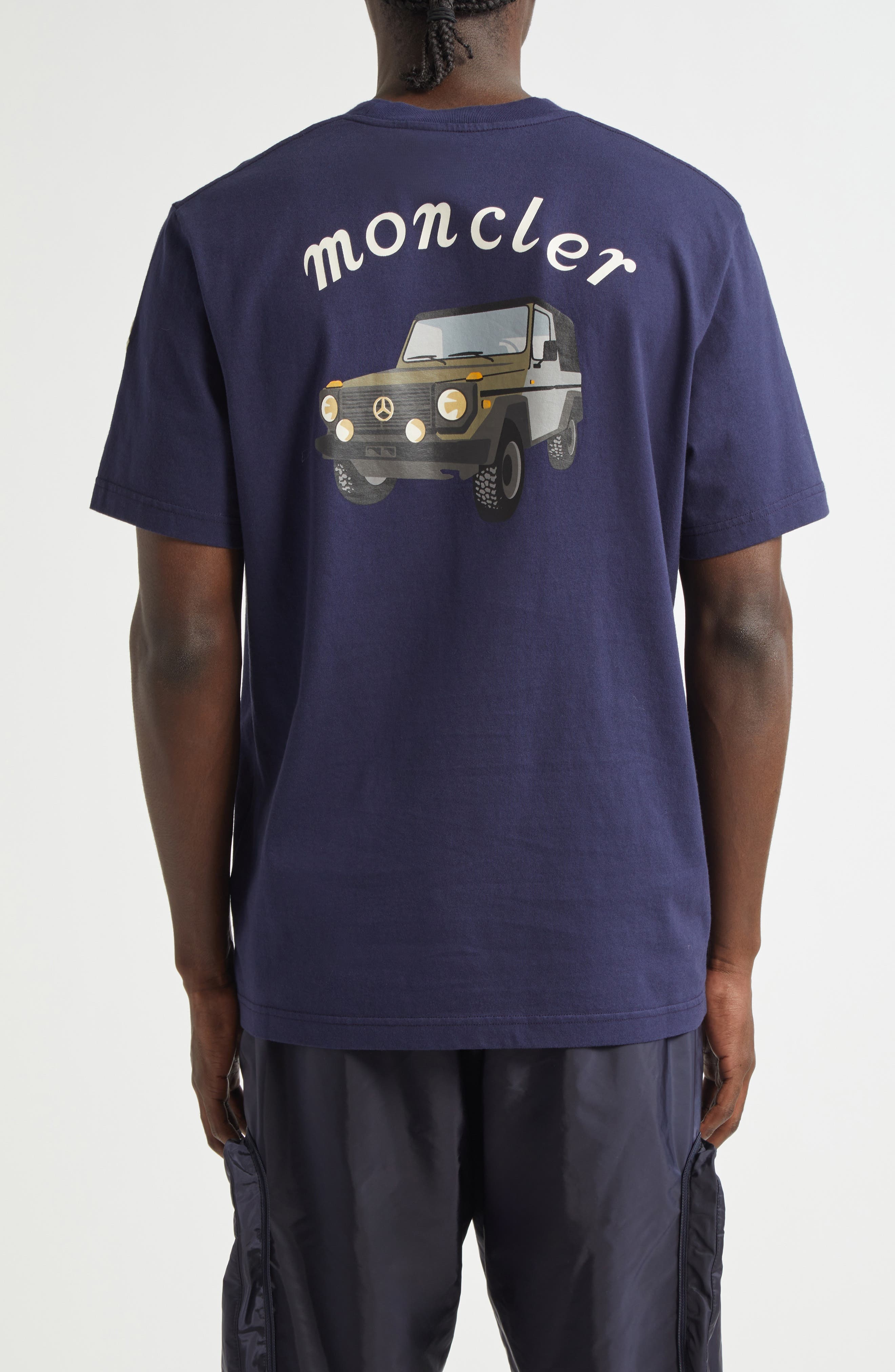 Moncler Genius x Mercedes-Benz by Nigo Logo Patch Short Sleeve T-Shirt in 754 - 3